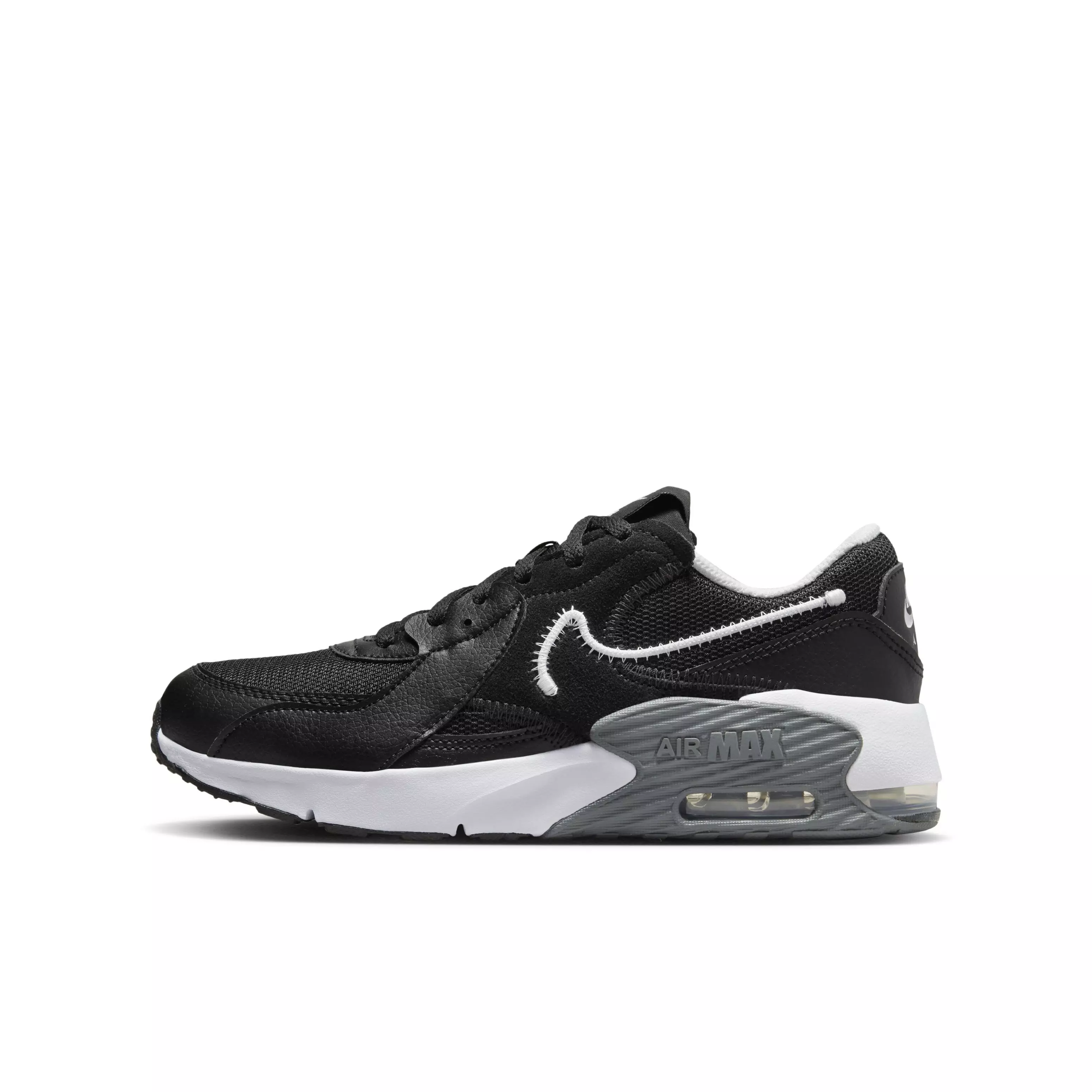 Nike Air Max Excee "Black/Dark Grey/White" Grade School Boys' Shoe - BLACK/DK GREY/WHITE