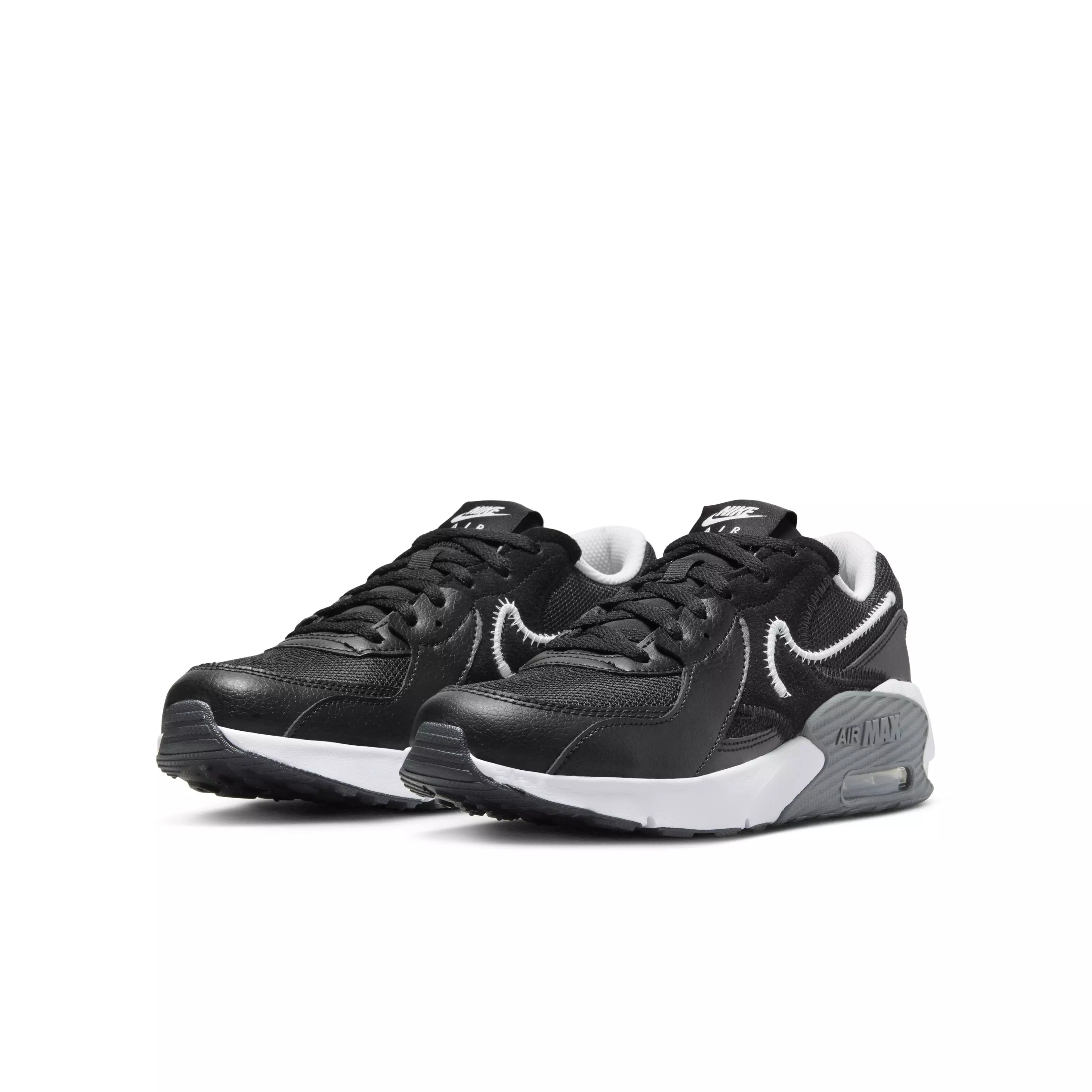 Nike Air Max Excee "Black/Dark Grey/White" Grade School Boys' Shoe - BLACK/DK GREY/WHITE