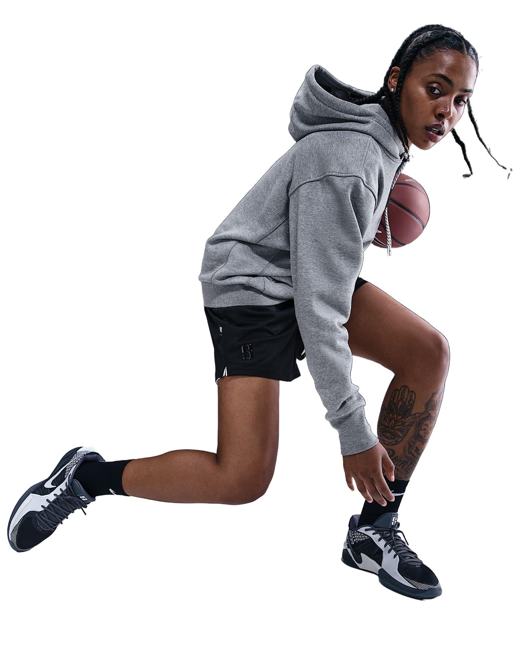 Sabrina Unisex Dri-FIT Reversible Basketball Shorts -Black/White - BLACK/WHITE Thumbnail View 5