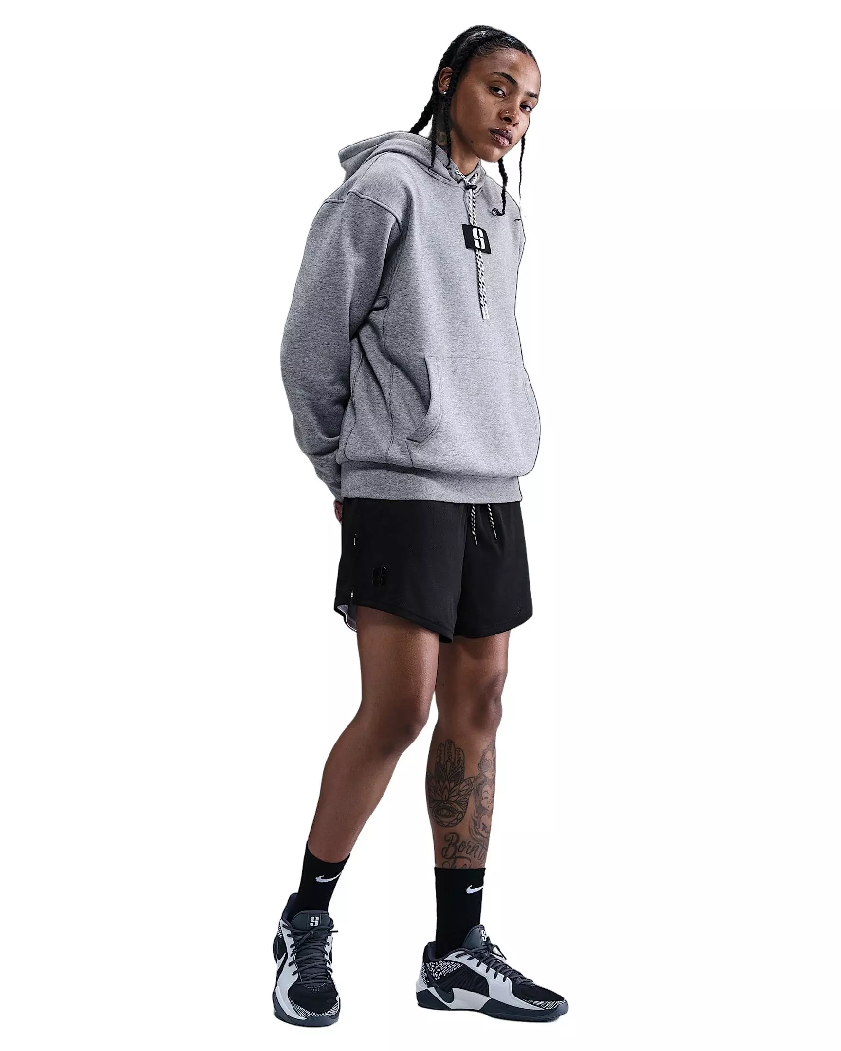 Sabrina Unisex Dri-FIT Reversible Basketball Shorts - Black/White - BLACK/WHITE