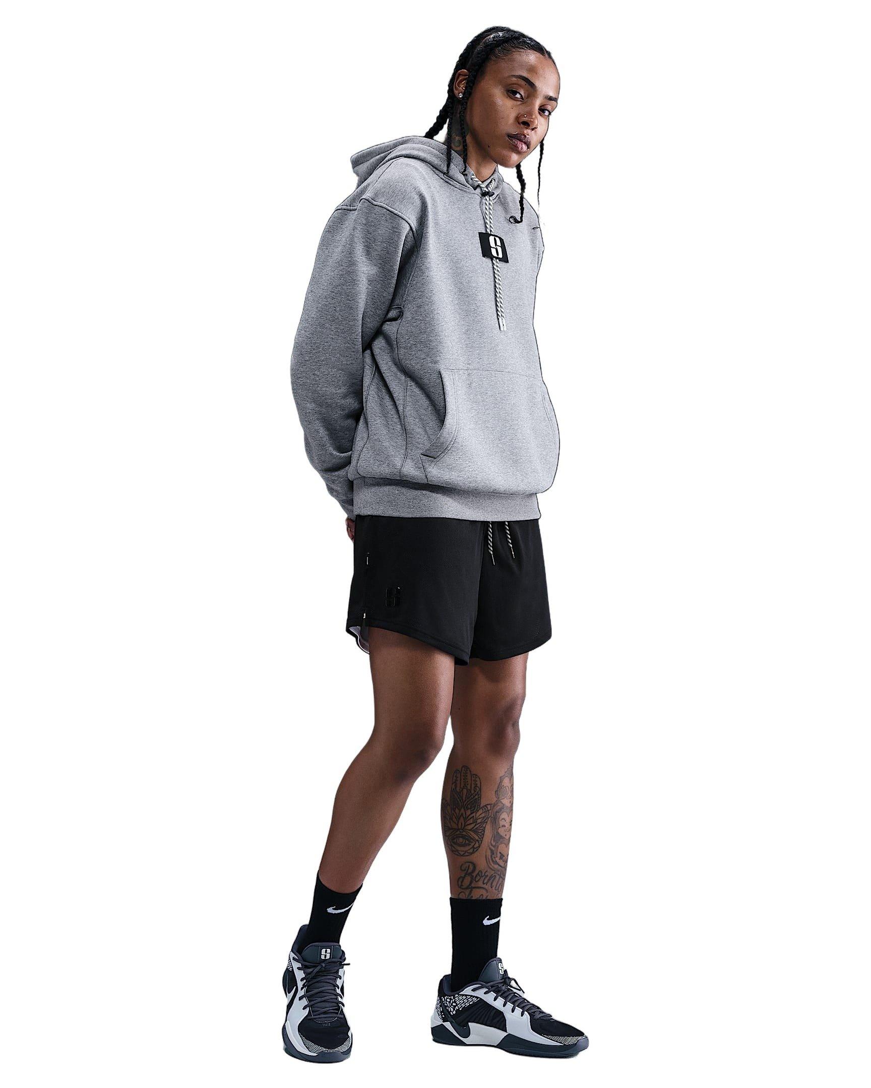 Sabrina Unisex Dri-FIT Reversible Basketball Shorts -Black/White - BLACK/WHITE Thumbnail View 6