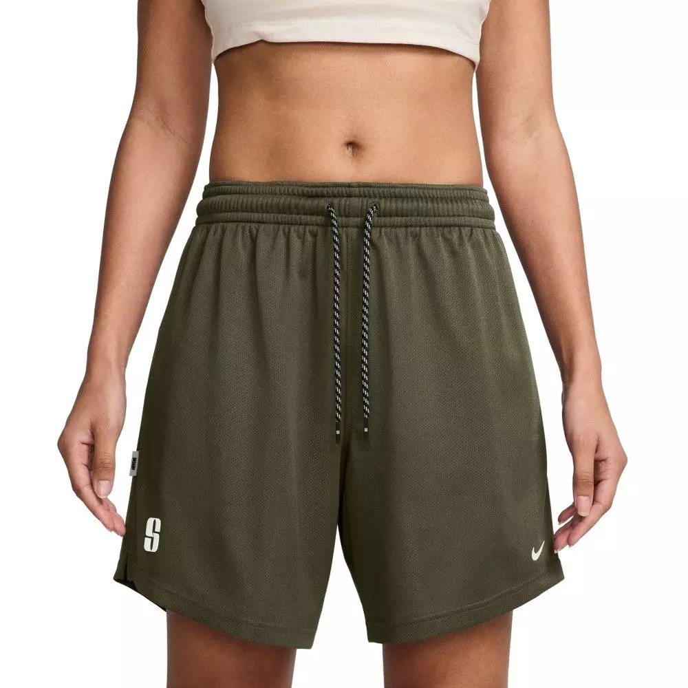 Sabrina Unisex Dri-FIT Reversible Basketball Shorts - Olive - OLIVE
