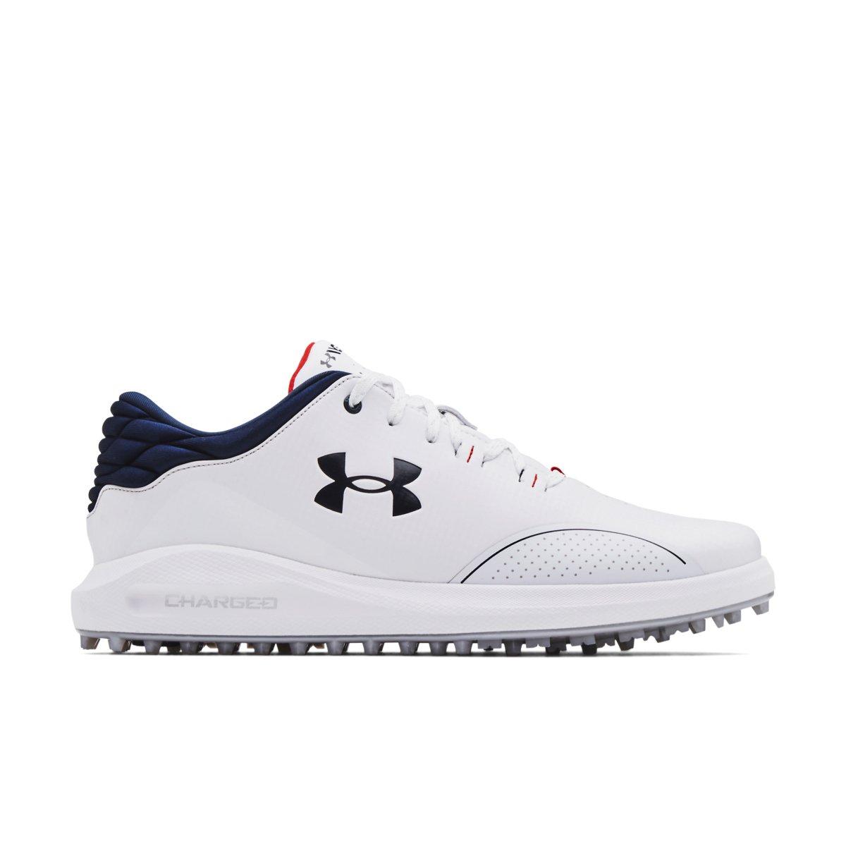 Under Armour Draw Sport Spikeless "White/Academy" Men's Golf Shoe