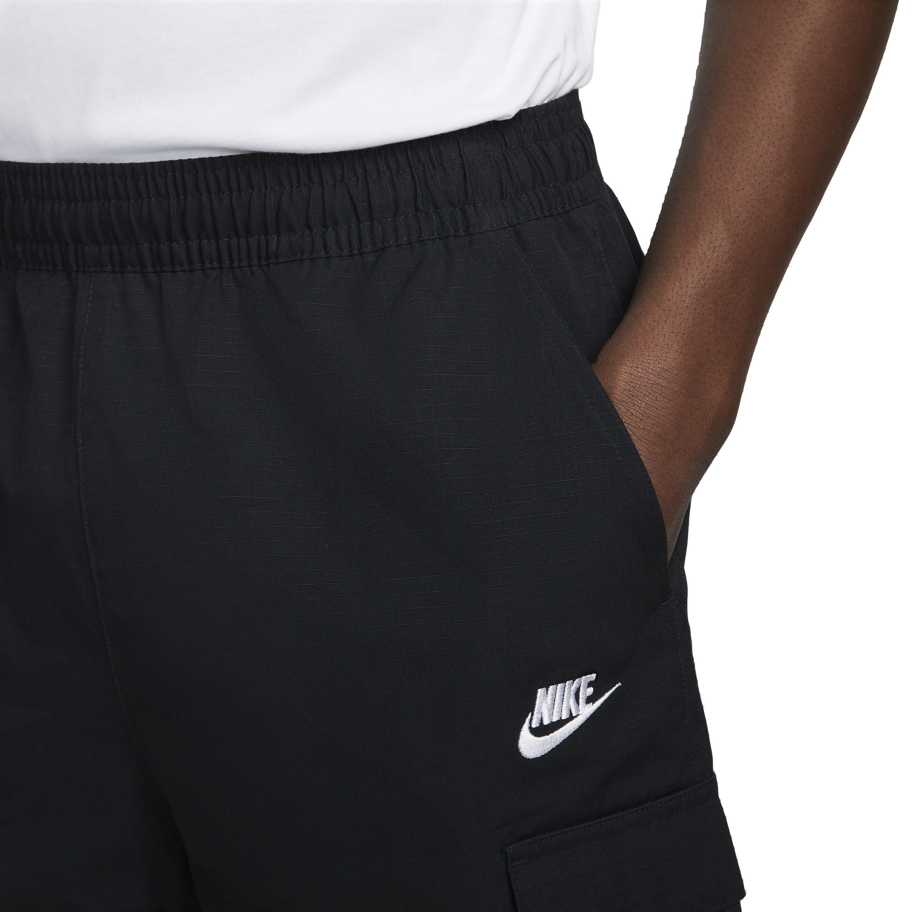 Nike Men's Club Woven Cargo Shorts - BLACK Thumbnail View 4