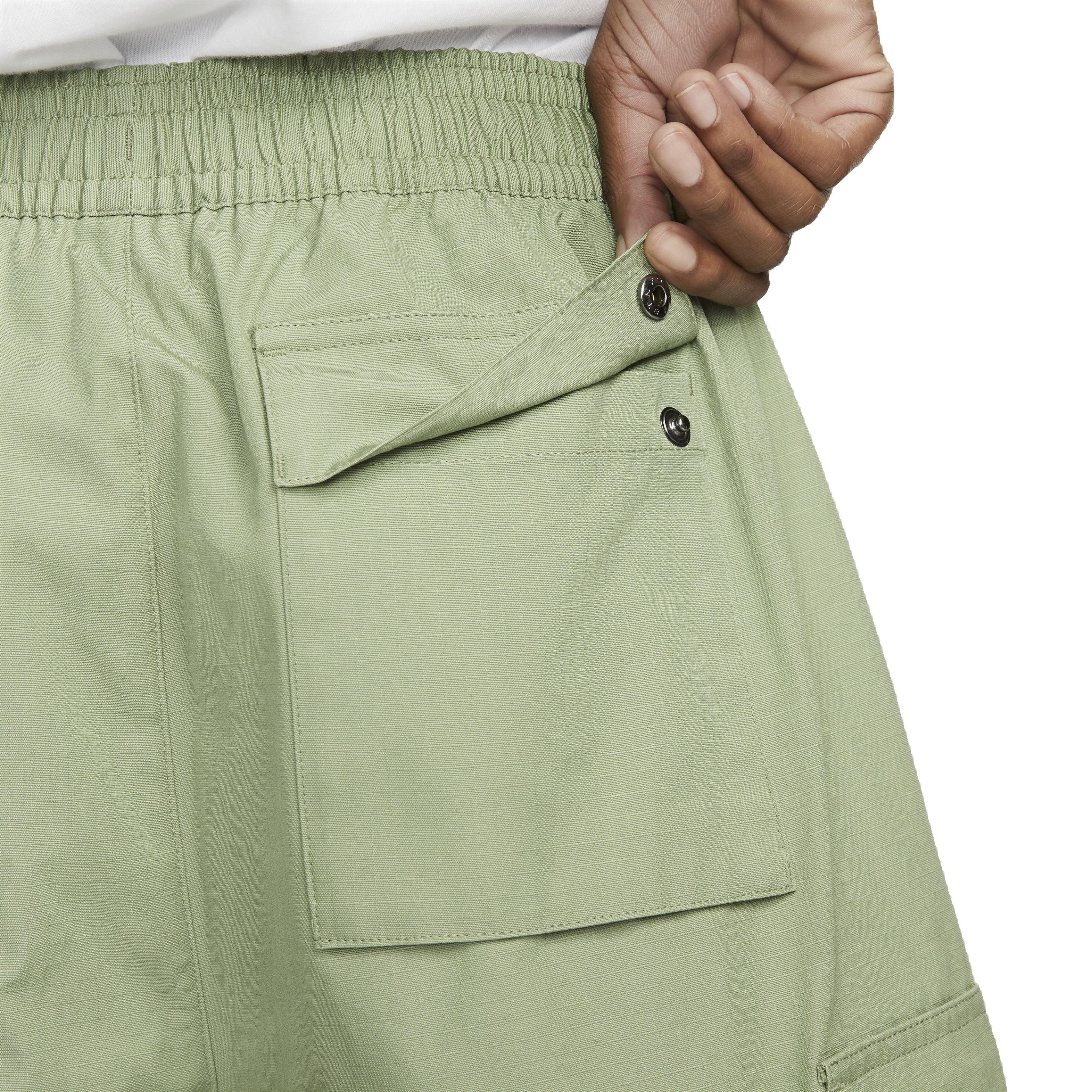 Nike Men's Club Woven Cargo Shorts - GREEN Thumbnail View 6