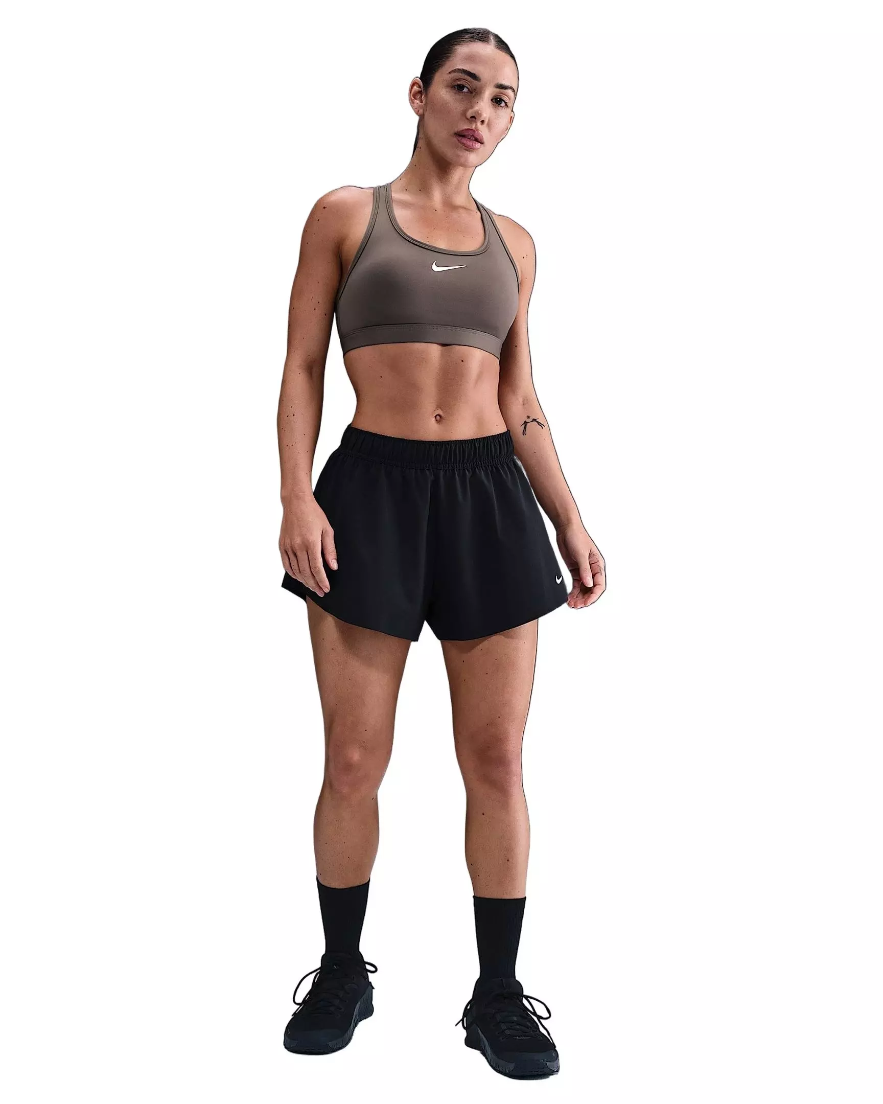 Nike Women's One Repel Mid-Rise 3" Brief-Lined Shorts - Black - BLACK