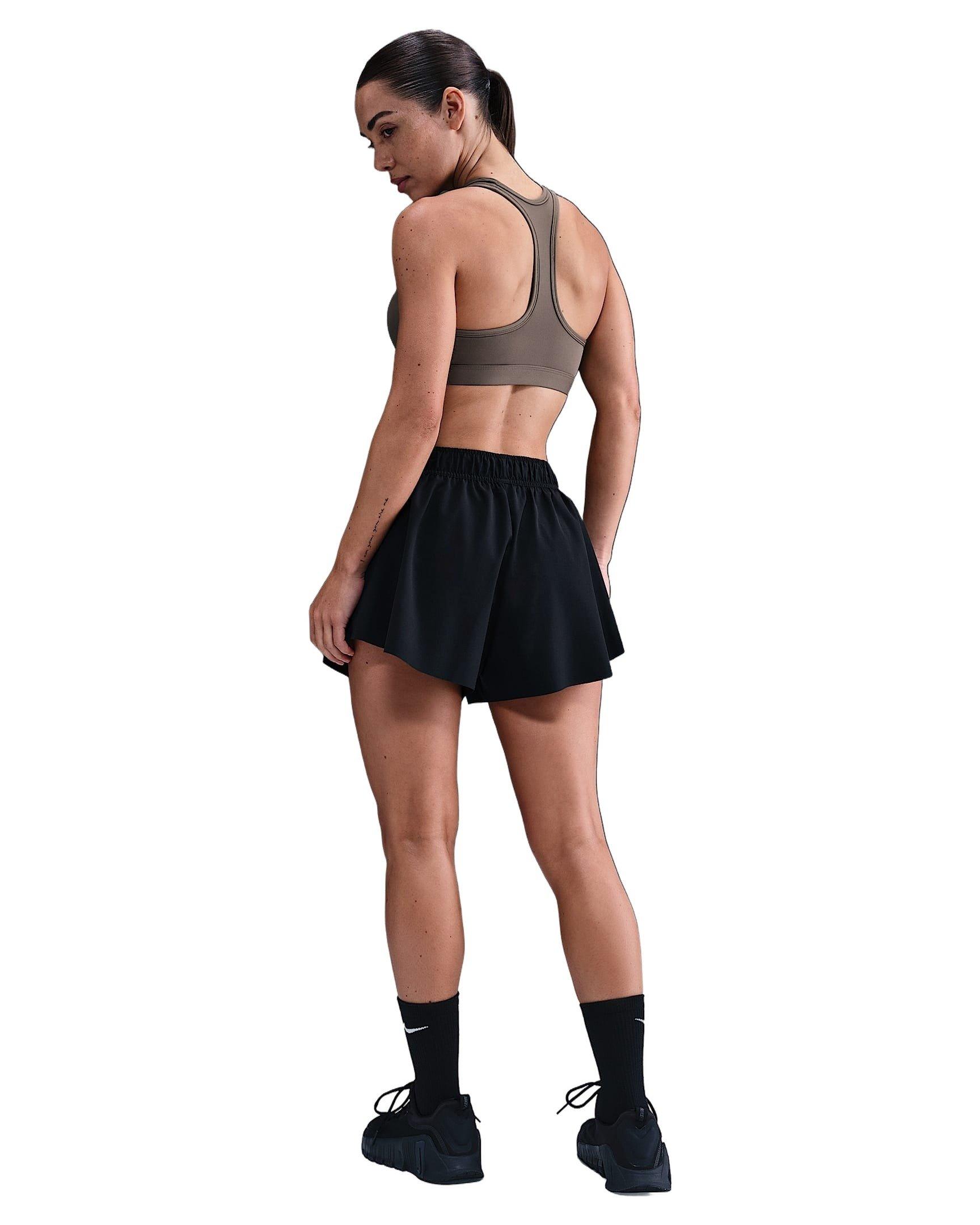 Nike Women's One Repel Mid-Rise 3" Brief-Lined Shorts -Black - BLACK Thumbnail View 5