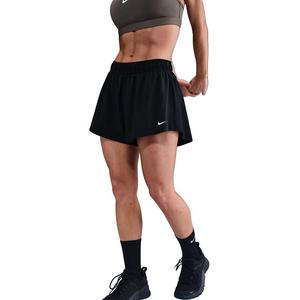 Nike Women's One Repel Mid-Rise 3" Brief-Lined Shorts -Black