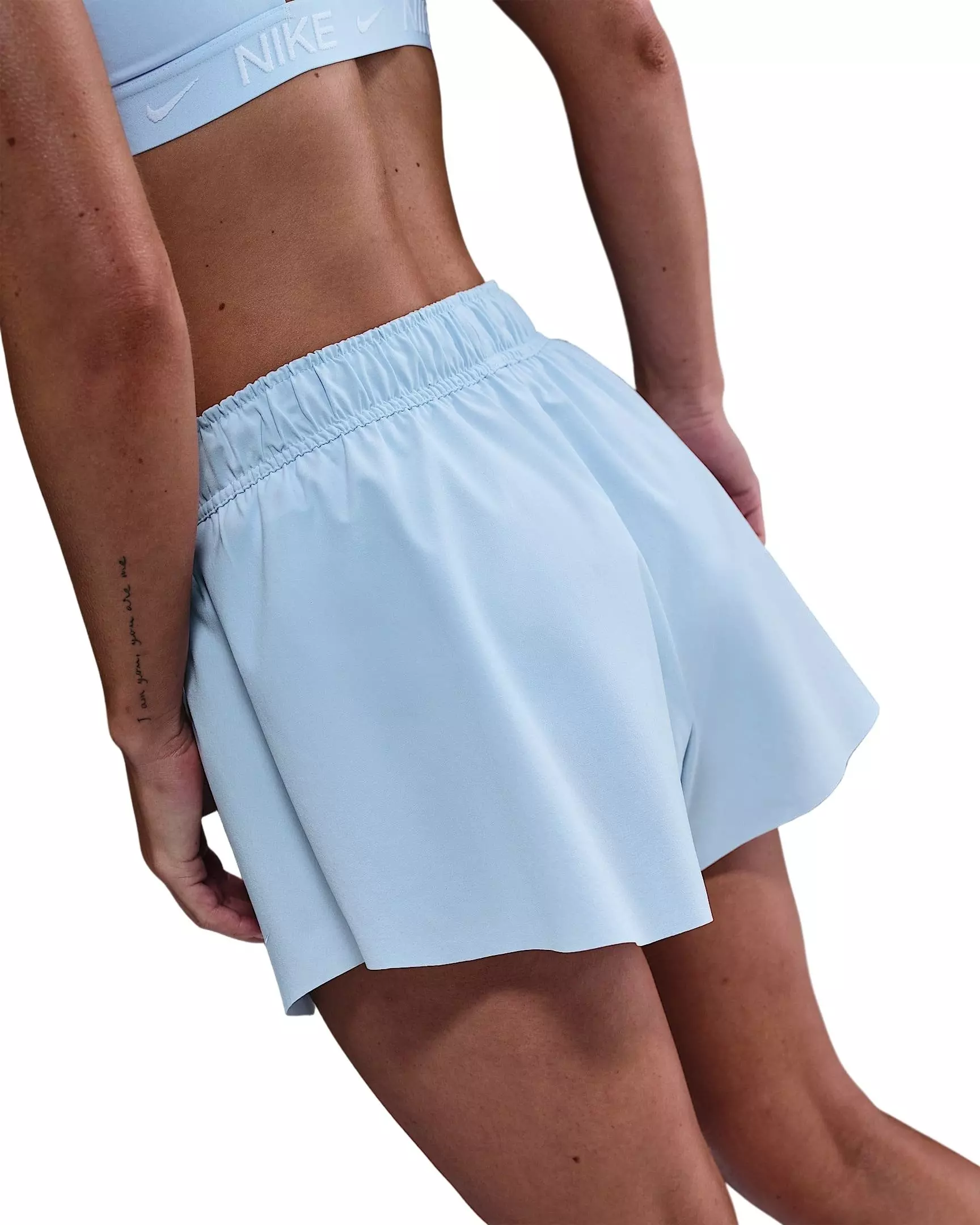 Nike Women's One Repel Mid-Rise 3" Brief-Lined Shorts -Lt Blue - LT BLUE