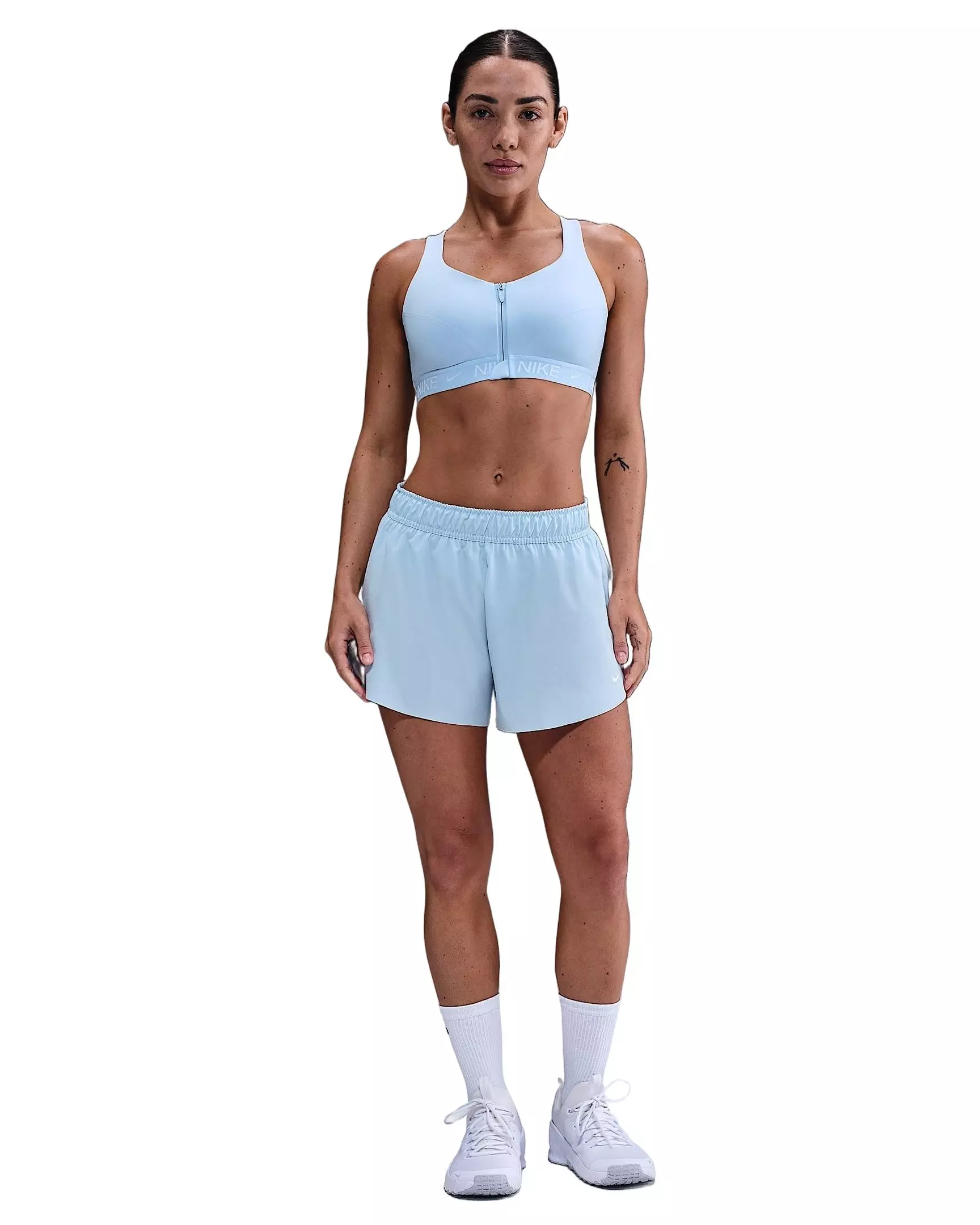 Nike Women's One Repel Mid-Rise 3" Brief-Lined Shorts -Lt Blue - LT BLUE
