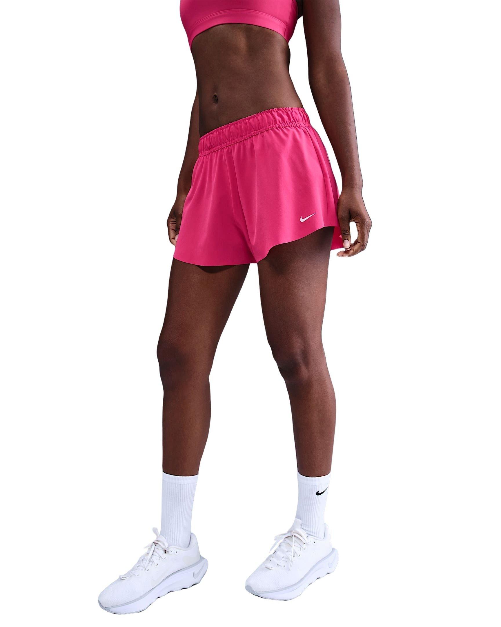 Nike Women's One Repel Mid-Rise 3" Brief-Lined Shorts -Pink - PINK Thumbnail View 1