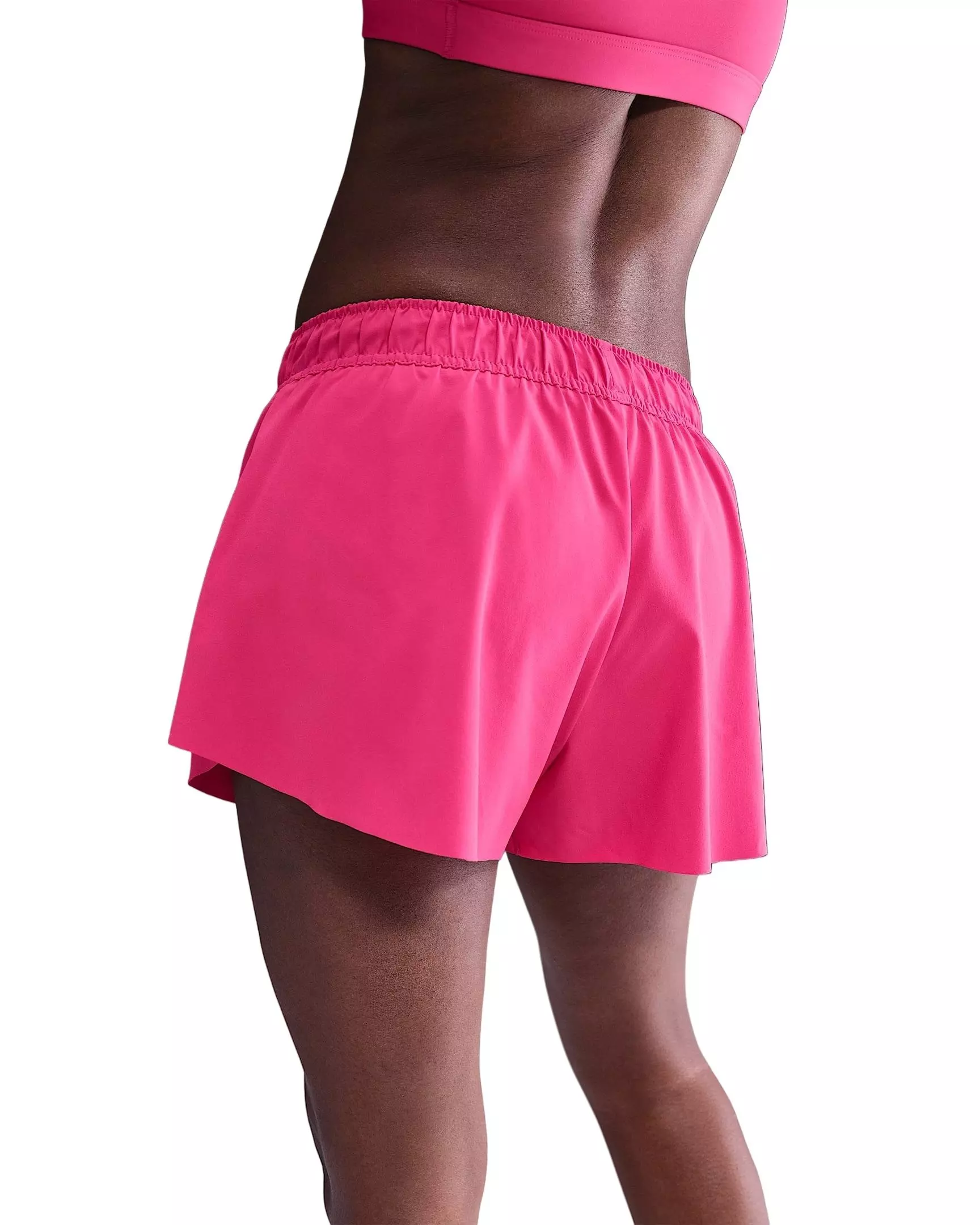 Nike Women's One Repel Mid-Rise 3" Brief-Lined Shorts -Pink - PINK