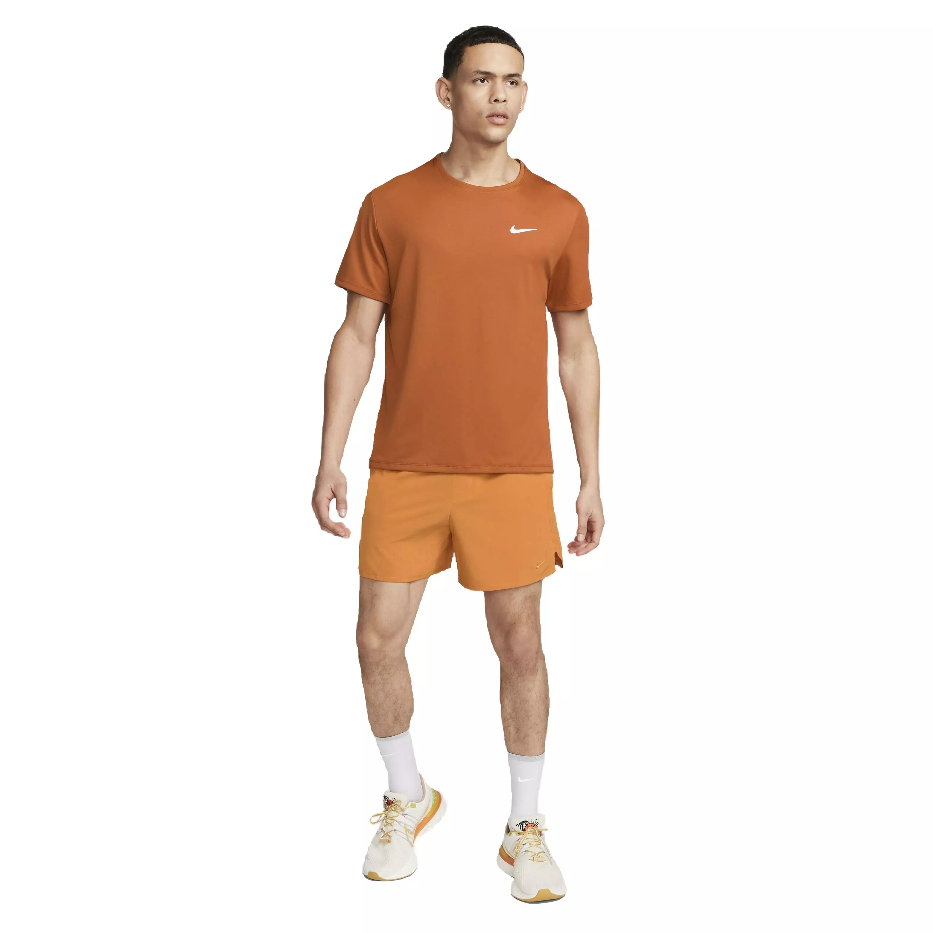 Nike Men's Dri-FIT Unlimited 5" Unlined Versatile Shorts - ORANGE
