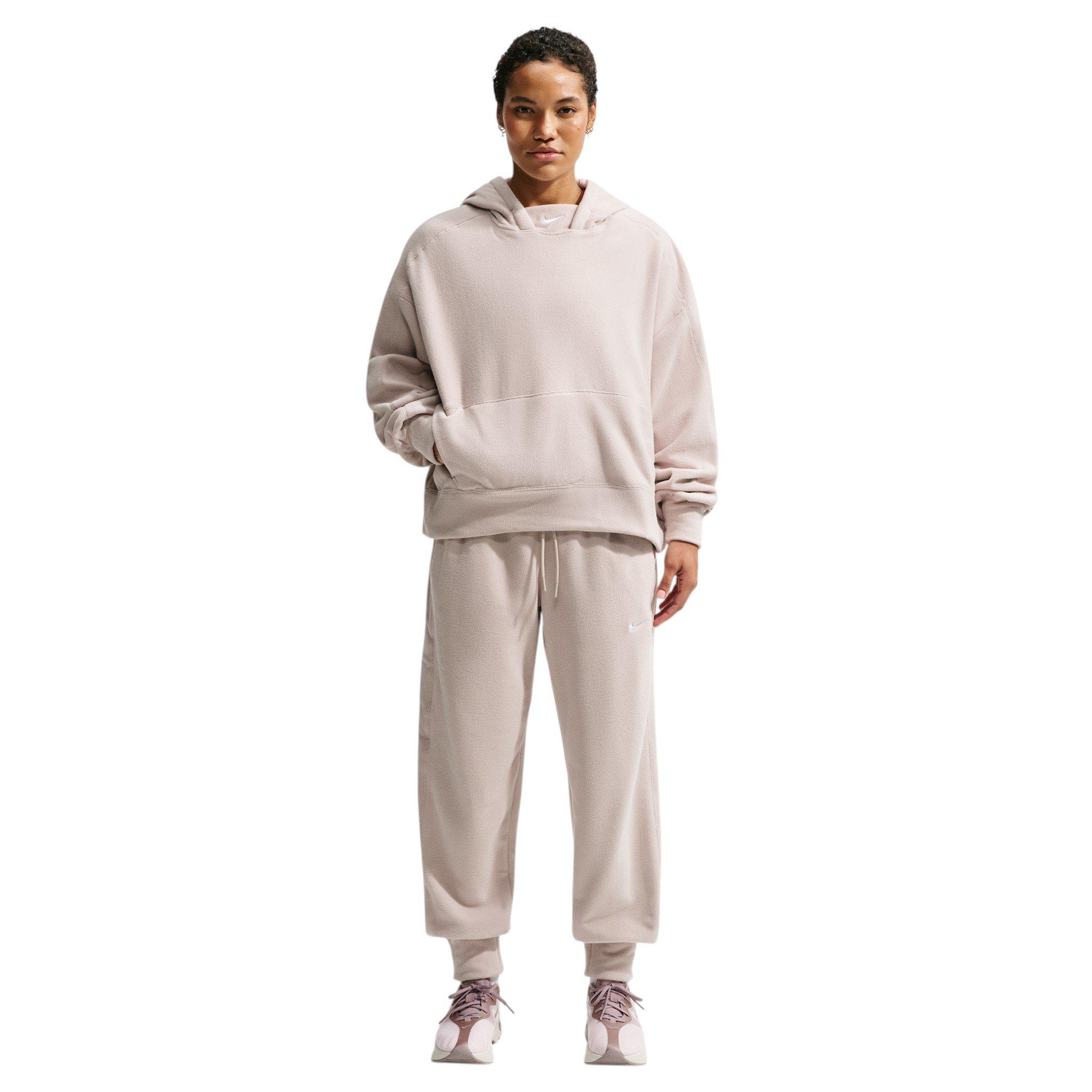 Nike Women's One Therma-FIT Oversized Pullover Hoodie - Cream - CREAM