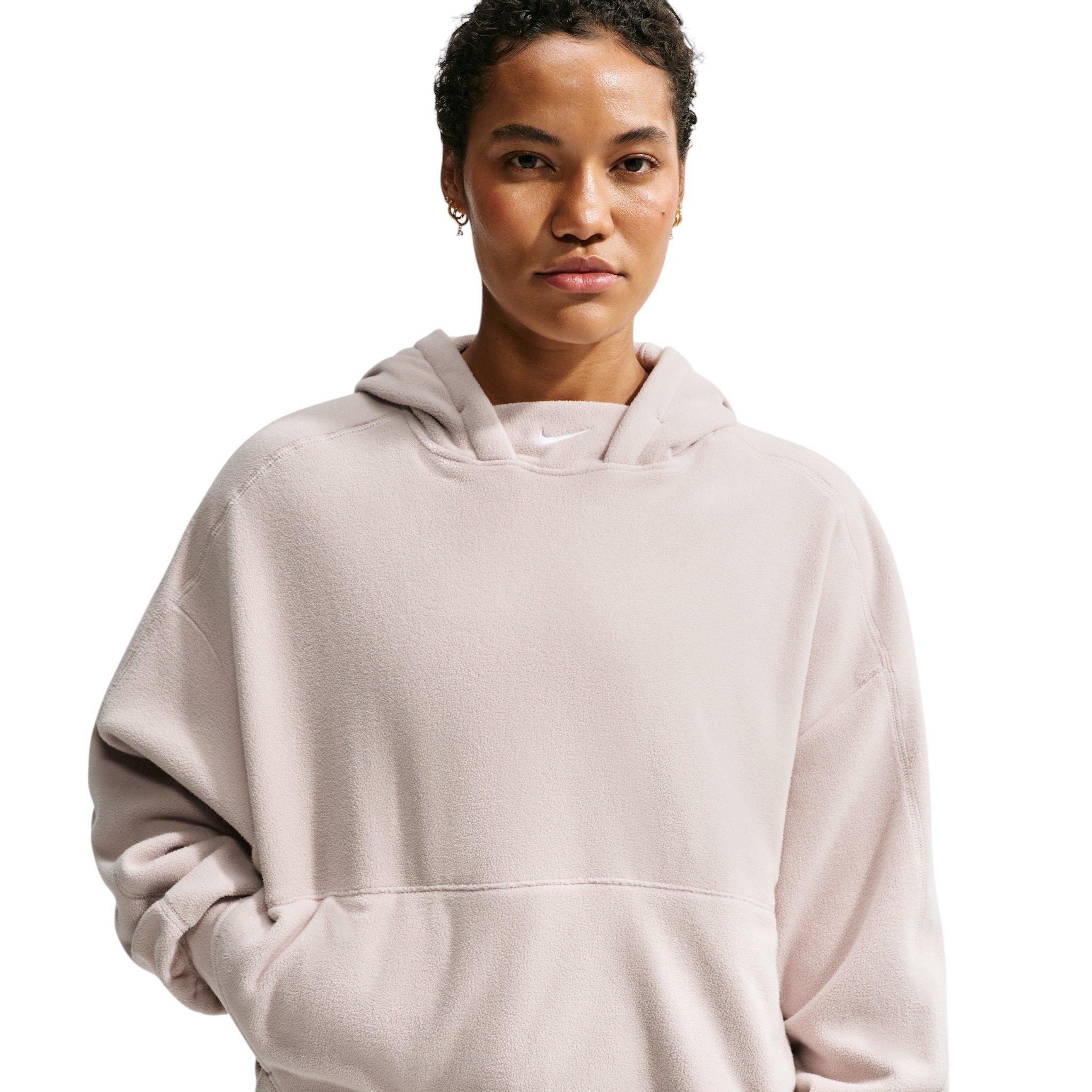 Nike Women's One Therma-FIT Oversized Pullover Hoodie - Cream - CREAM