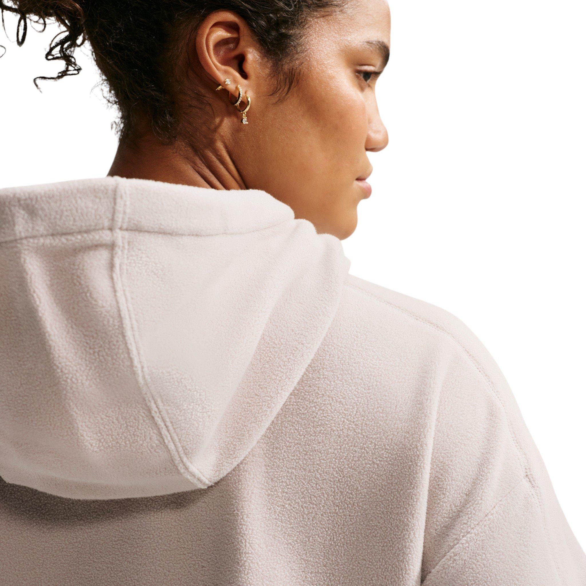 Nike Women's One Therma-FIT Oversized Pullover Hoodie - Cream - CREAM
