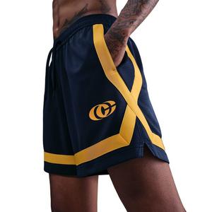 Nike Unisex Caitlin Clark Crossover Dri-FIT 5" Basketball Shorts -Navy/Yellow