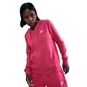 Nike Women's Sportswear Club Fleece Full-Zip Jacket -Pink