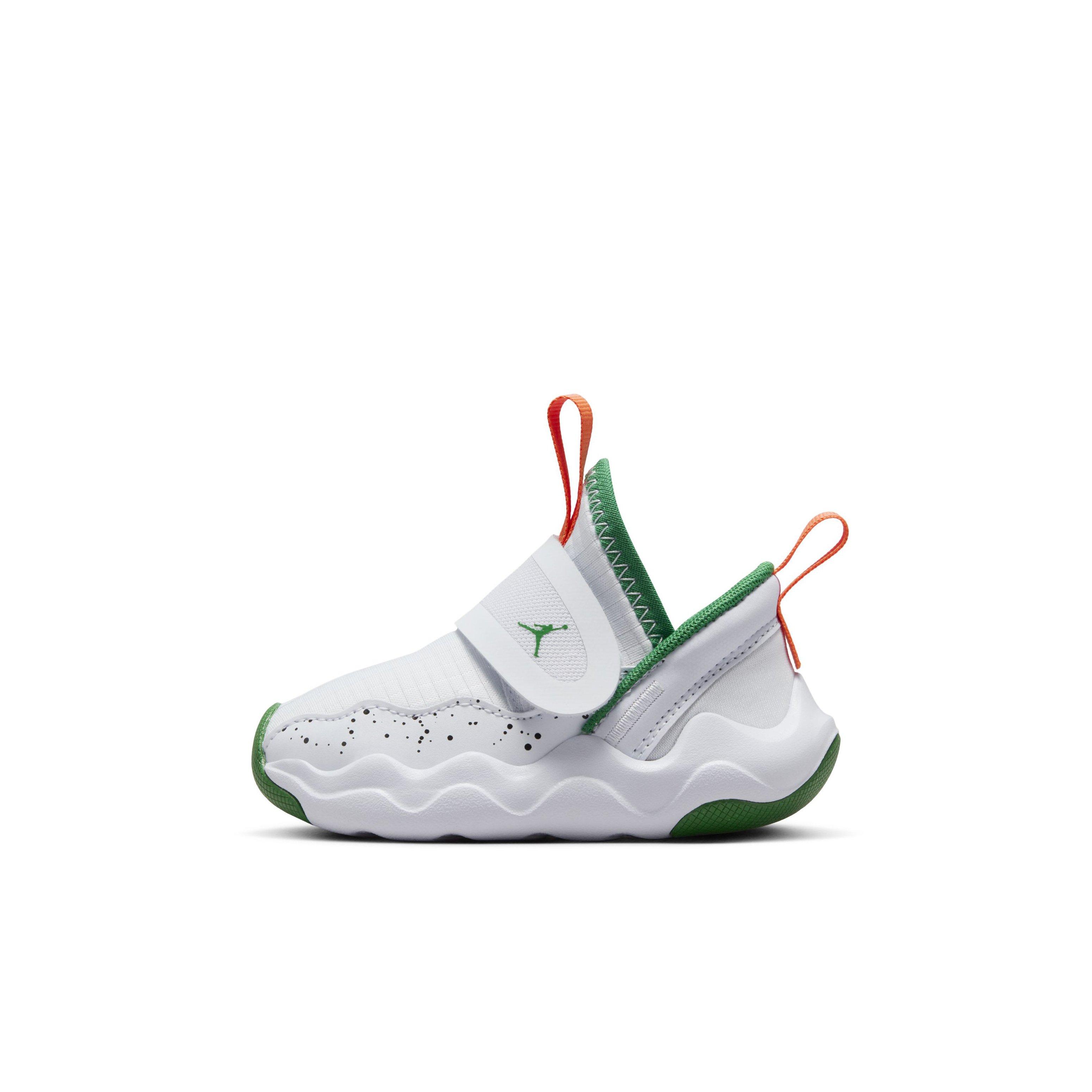 Jordan 23/7 "Football Grey/White/Orange Blaze/Pine Green" Infant Boys' Shoe - GREY/WHITE/ORANGE/GREEN Thumbnail View 2