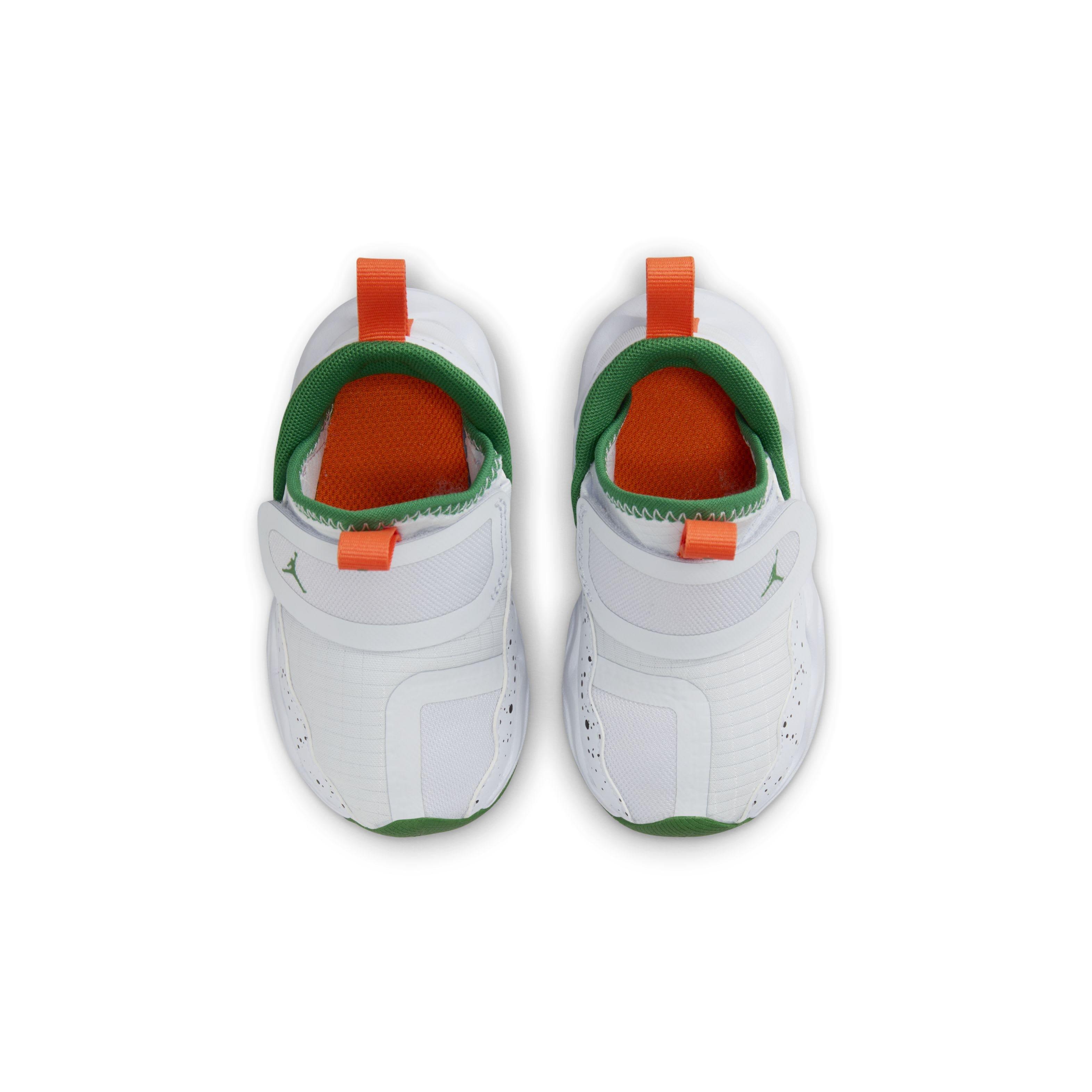Jordan 23/7 "Football Grey/White/Orange Blaze/Pine Green" Infant Boys' Shoe - GREY/WHITE/ORANGE/GREEN Thumbnail View 4