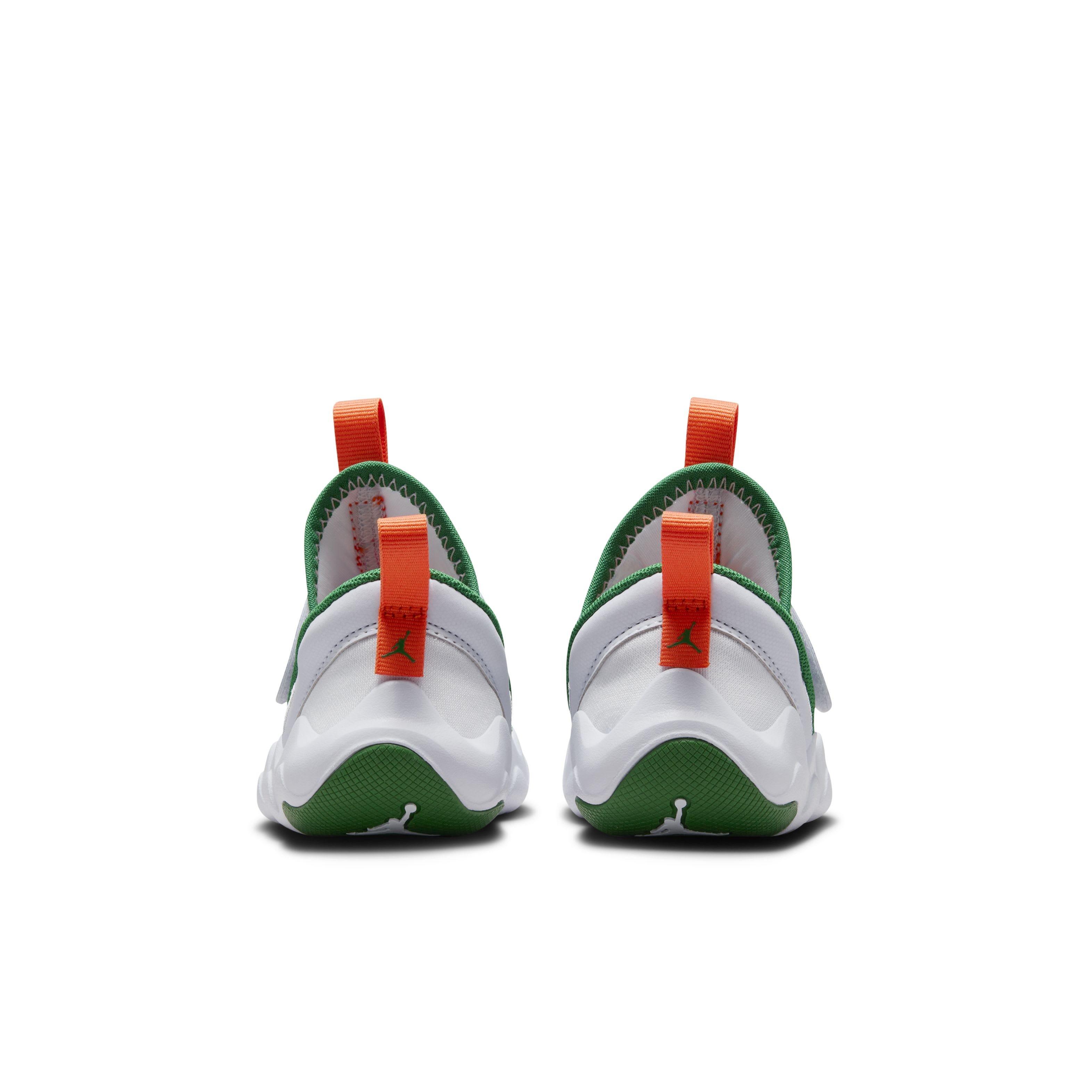 Jordan 23/7 "Football Grey/White/Orange Blaze/Pine Green" Infant Boys' Shoe - GREY/WHITE/ORANGE/GREEN Thumbnail View 5