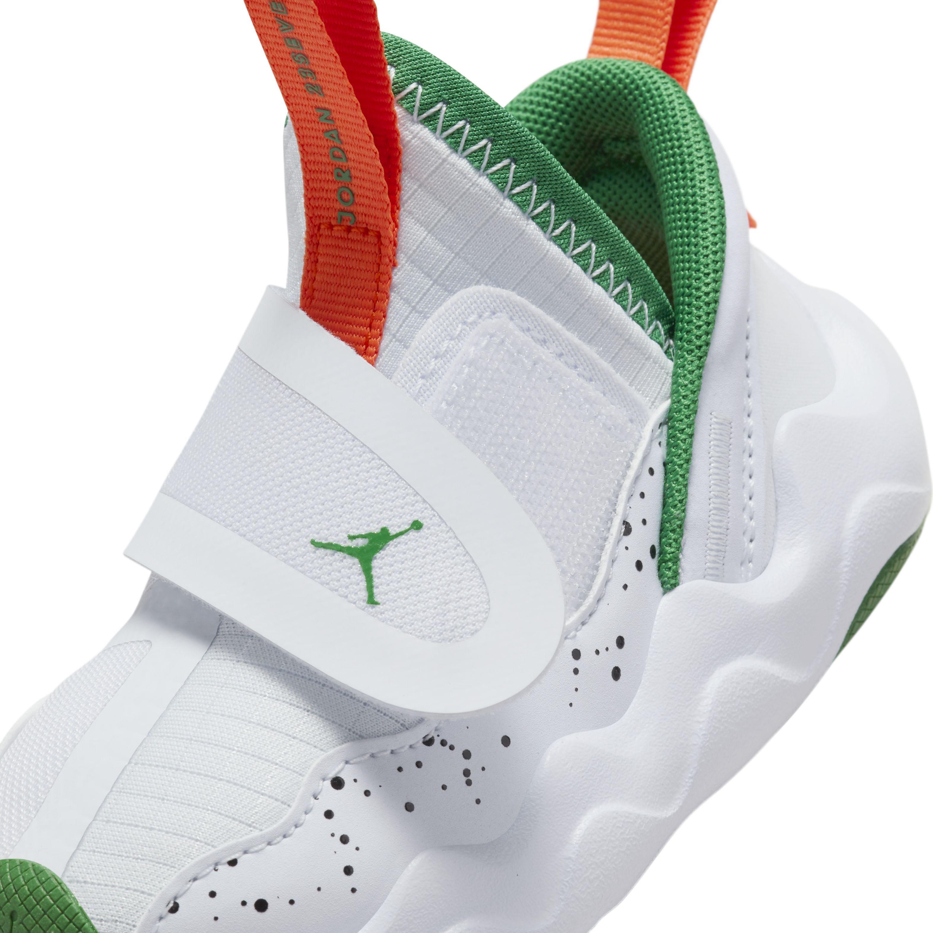 Jordan 23/7 "Football Grey/White/Orange Blaze/Pine Green" Infant Boys' Shoe - GREY/WHITE/ORANGE/GREEN Thumbnail View 7