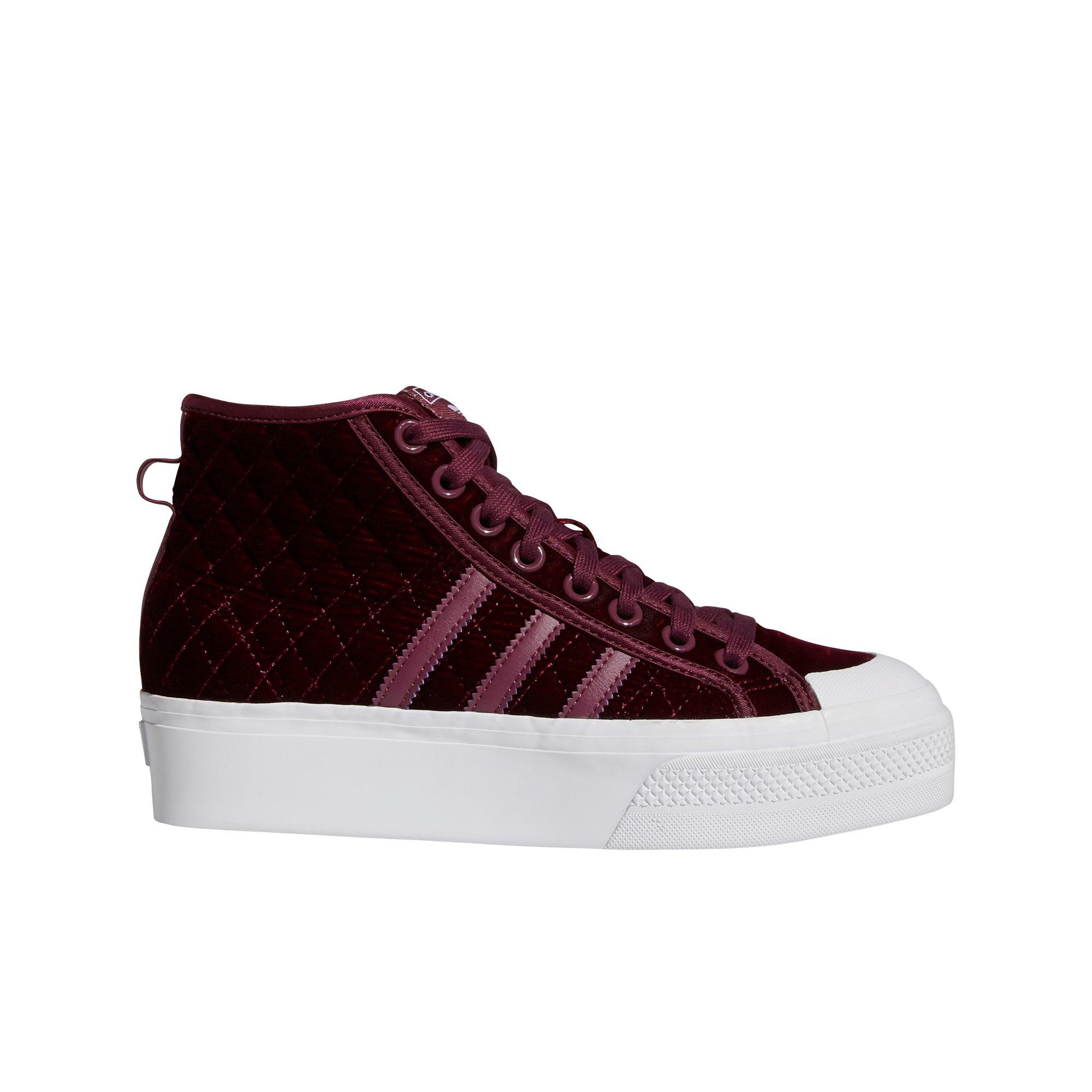 adidas Originals Nizza Platform "Victory Crimson/Ftwr White" Women's Shoe - CRIMSON/WHITE Thumbnail View 1