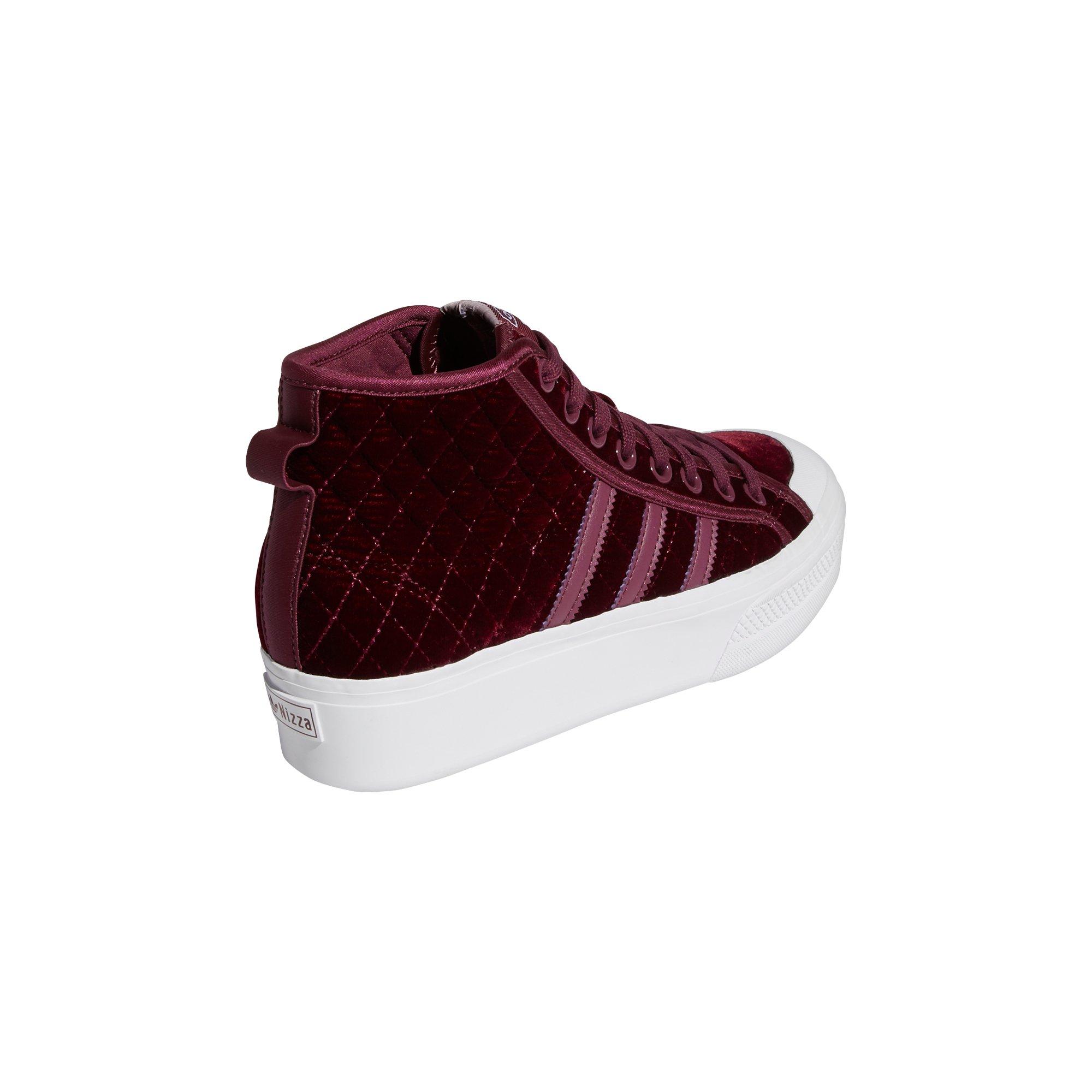 adidas Originals Nizza Platform "Victory Crimson/Ftwr White" Women's Shoe - CRIMSON/WHITE Thumbnail View 4
