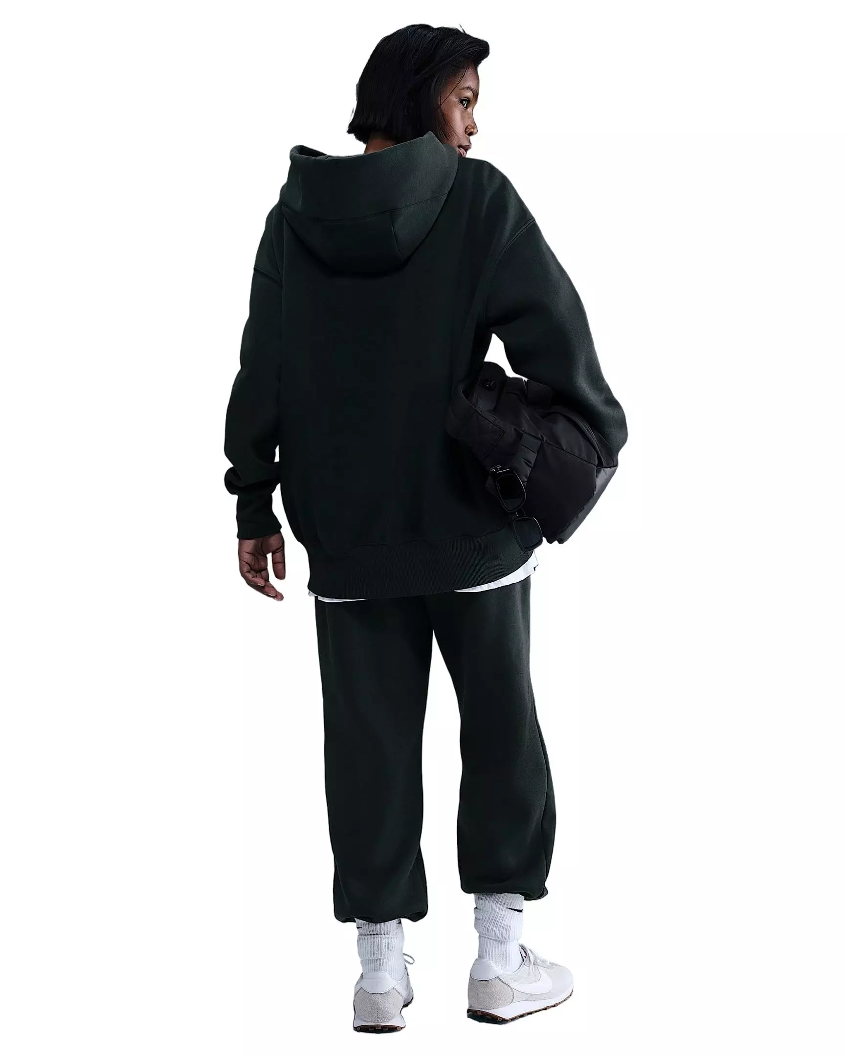 Nike Women's Sportswear Phoenix Fleece Oversized Full-Zip Jacket - Seaweed Green - SEAWEED GREEN