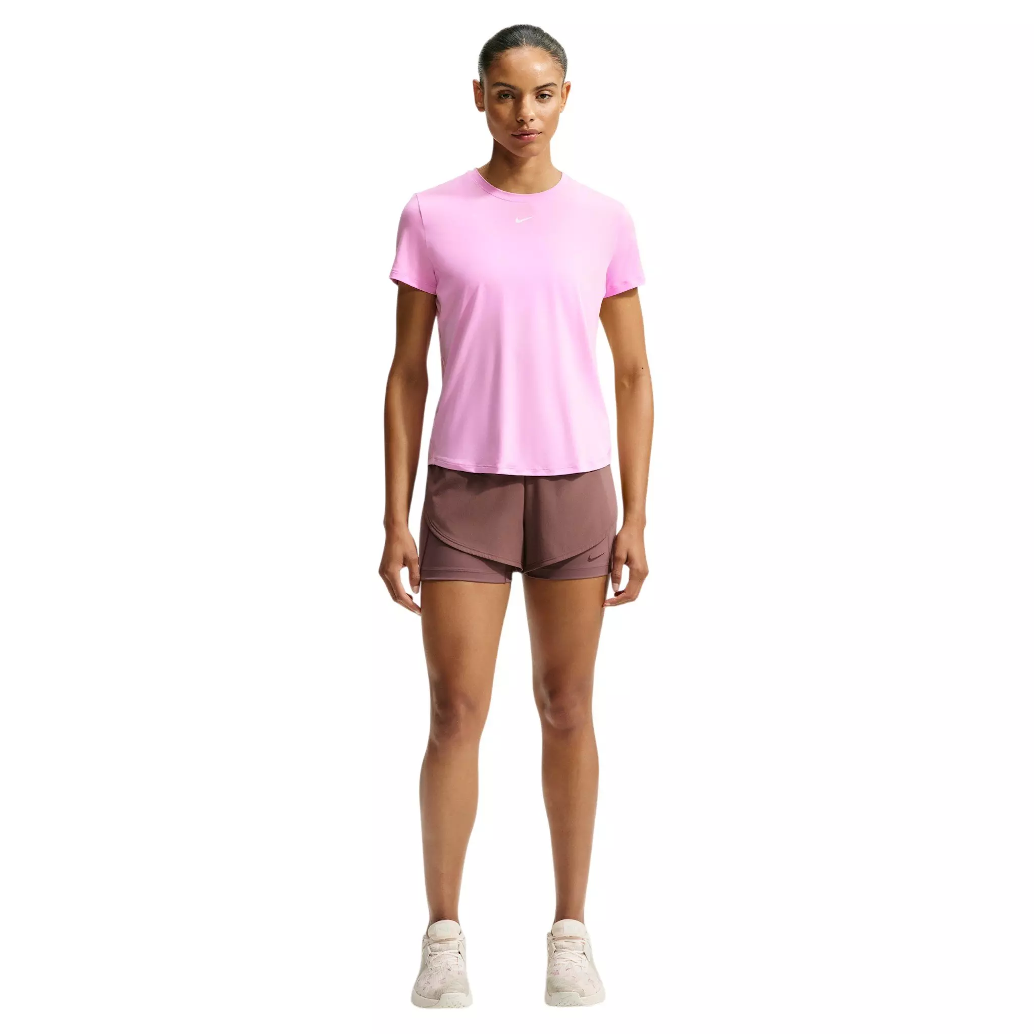 Nike Women's One Classic Dri-FIT Short Sleeve Top - Light Pink - LIGHT PINK
