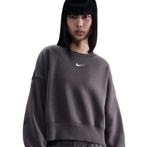 Nike Women's Sportswear Phoenix Fleece Over-oversized Crew-Neck Sweatshirt -Grey