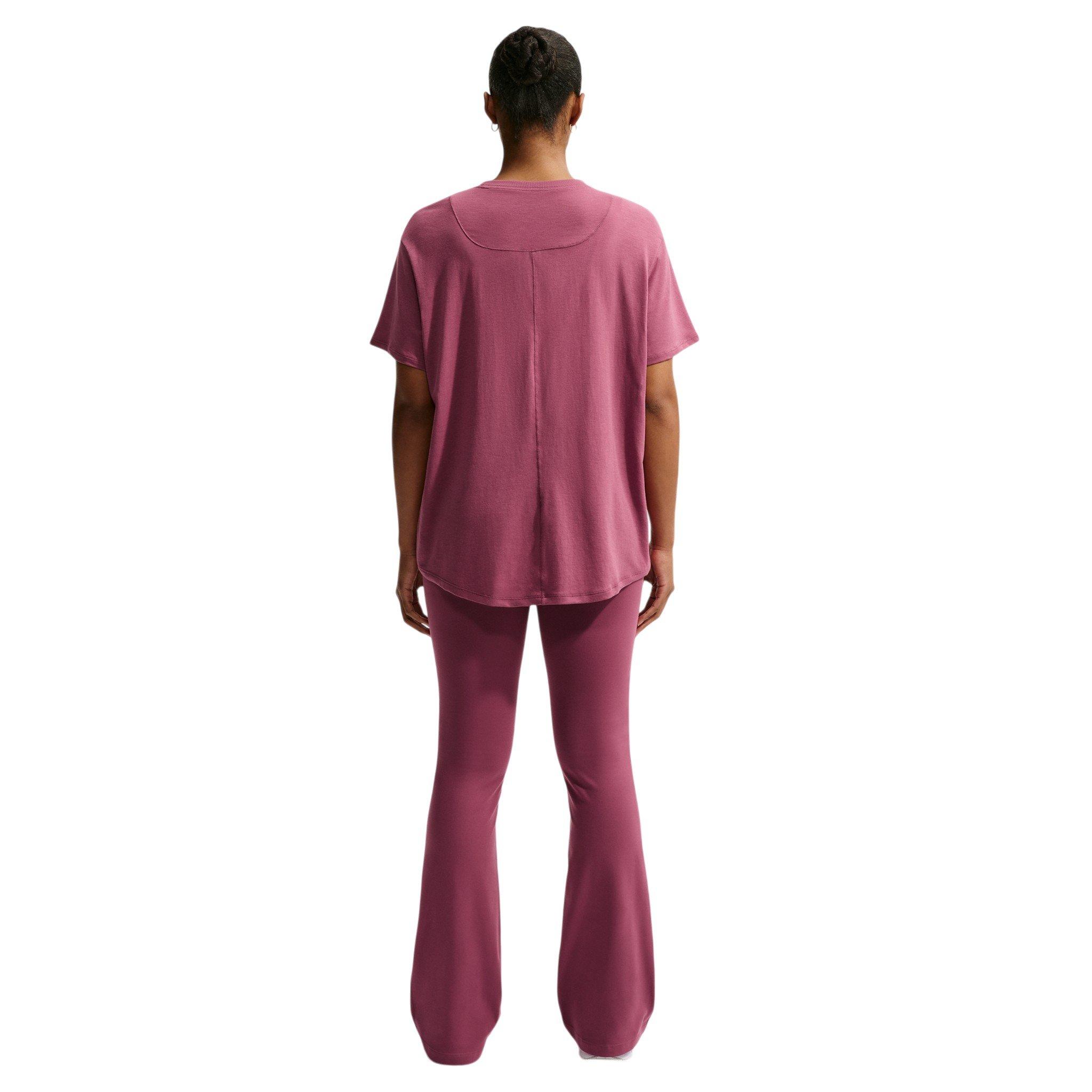 Nike Women's One Relaxed Dri-FIT Short Sleeve Top - Pink Smoke - PINK SMOKE