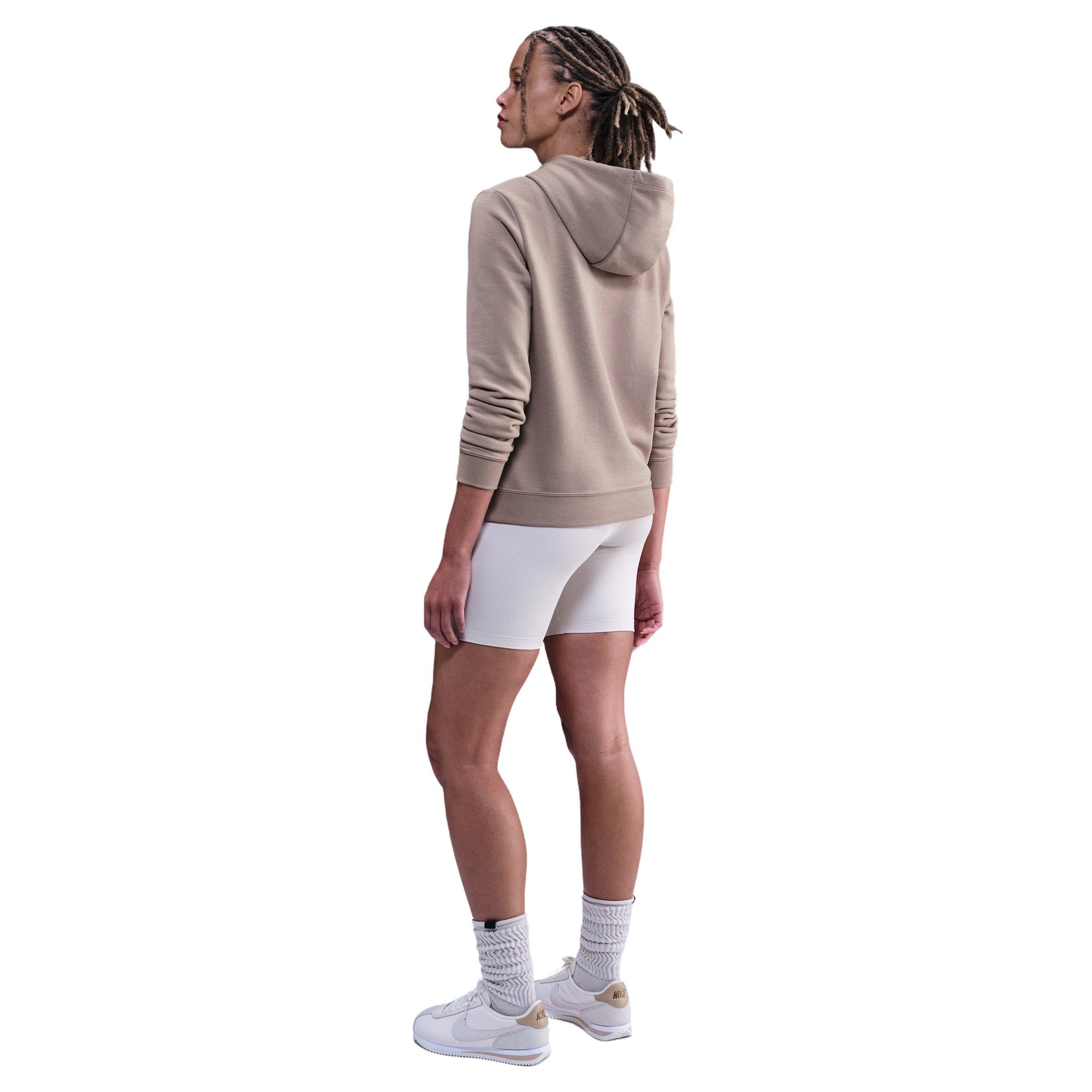 Nike Women's Sportswear Club Fleece Pullover Hoodie - Brown - BROWN Thumbnail View 5