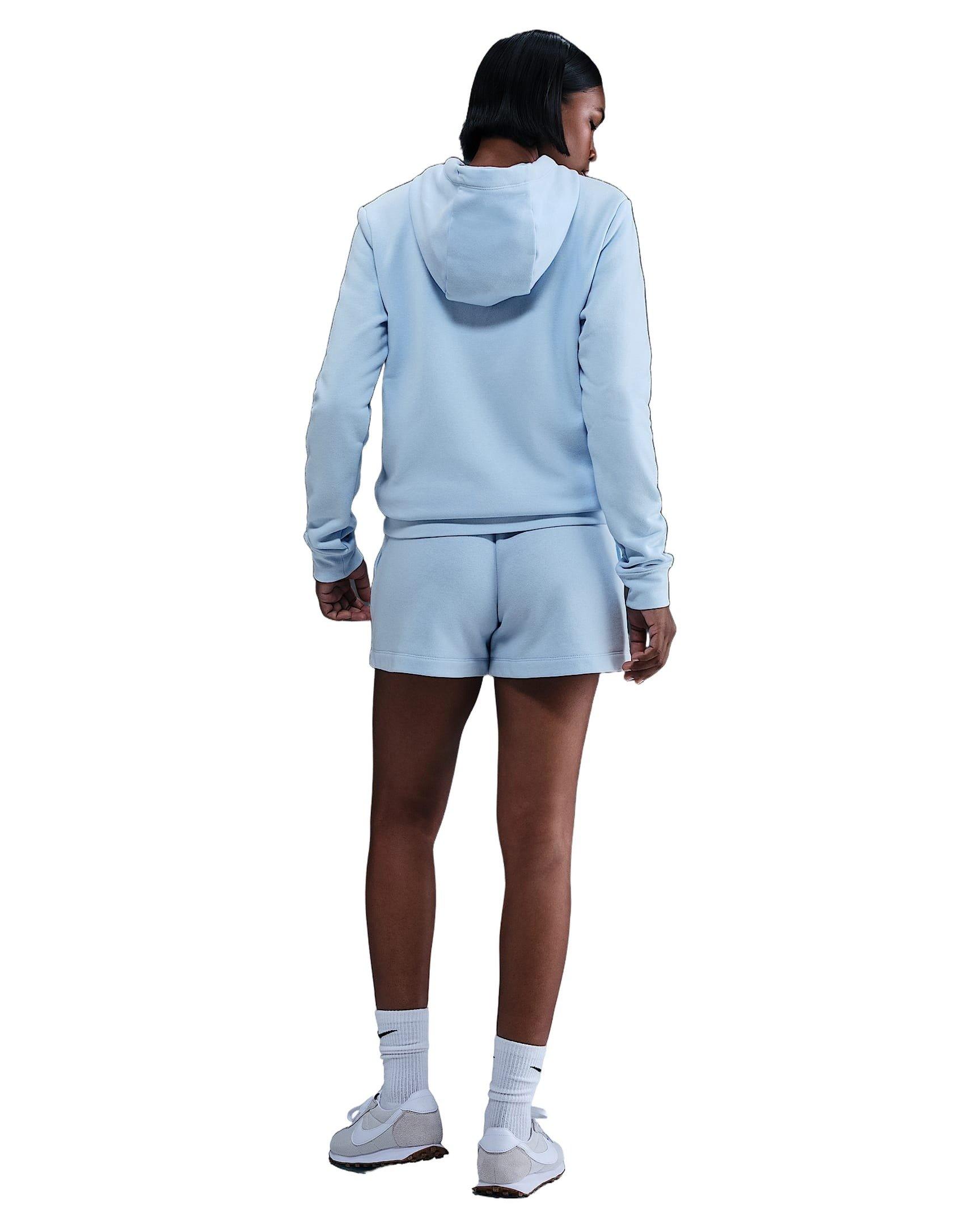 Nike Women's Sportswear Club Fleece Pullover Hoodie - Lt Blue - LT BLUE Thumbnail View 5