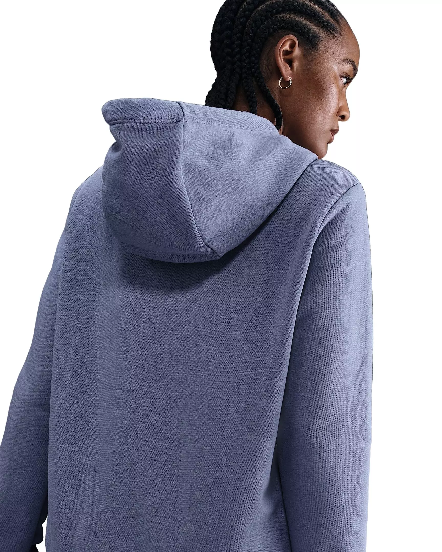 Nike Women's Sportswear Club Fleece Pullover Hoodie -Indigo - INDIGO