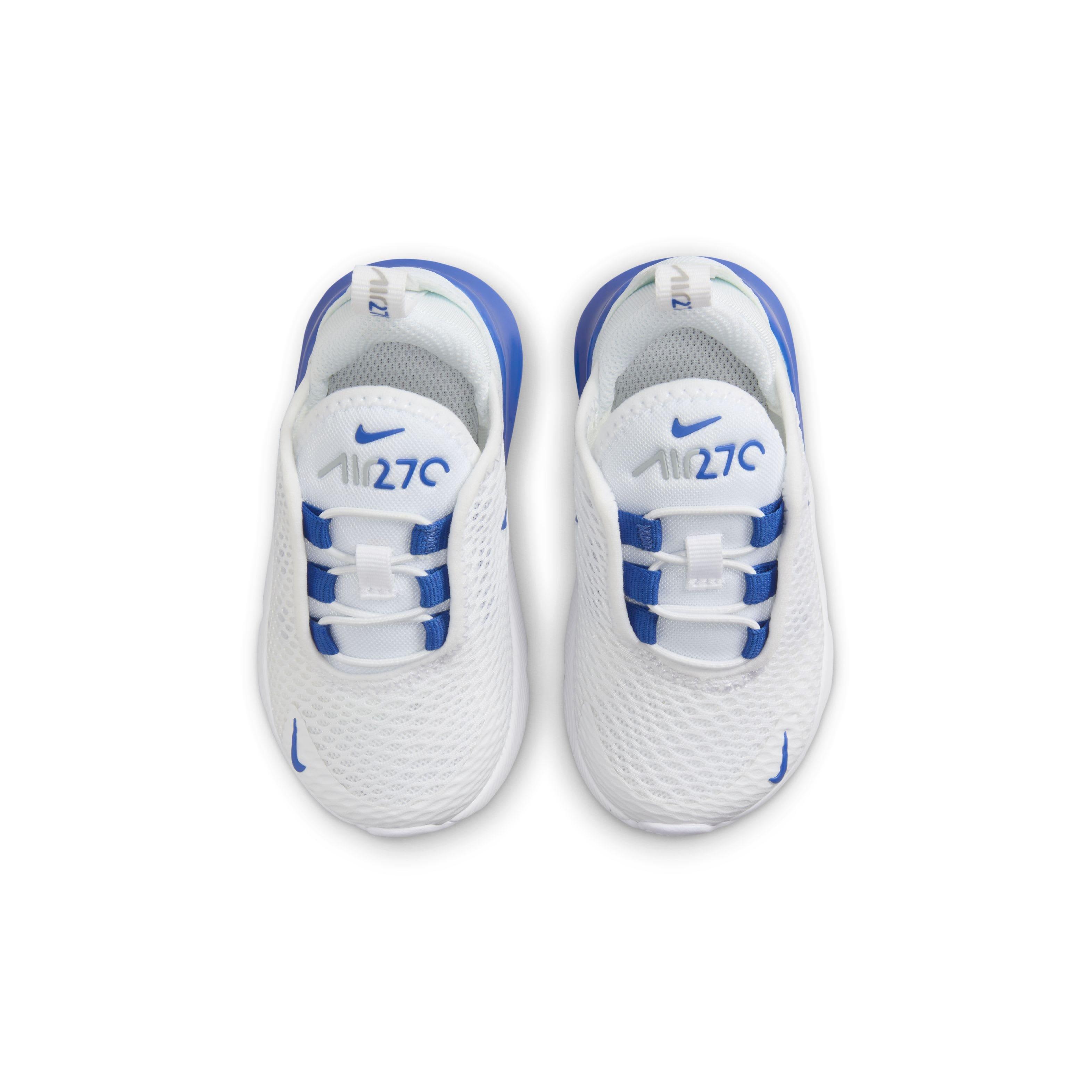Nike Air Max 270 "White/Wolf Grey/White/Game Royal" Infant Boys' Shoe - WHITE/GREY/WHITE/ROYAL Thumbnail View 4
