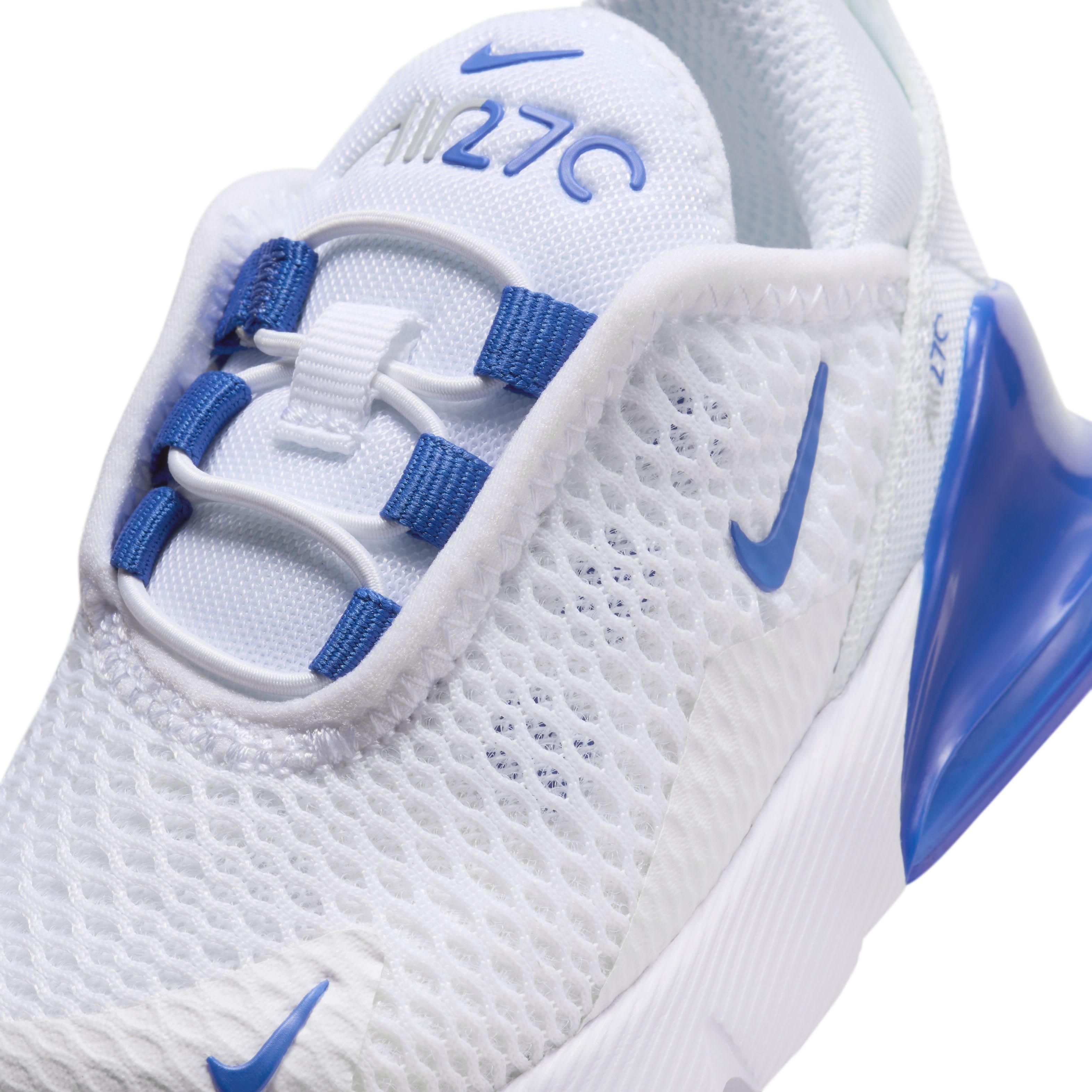 Nike Air Max 270 "White/Wolf Grey/White/Game Royal" Infant Boys' Shoe - WHITE/GREY/WHITE/ROYAL Thumbnail View 7