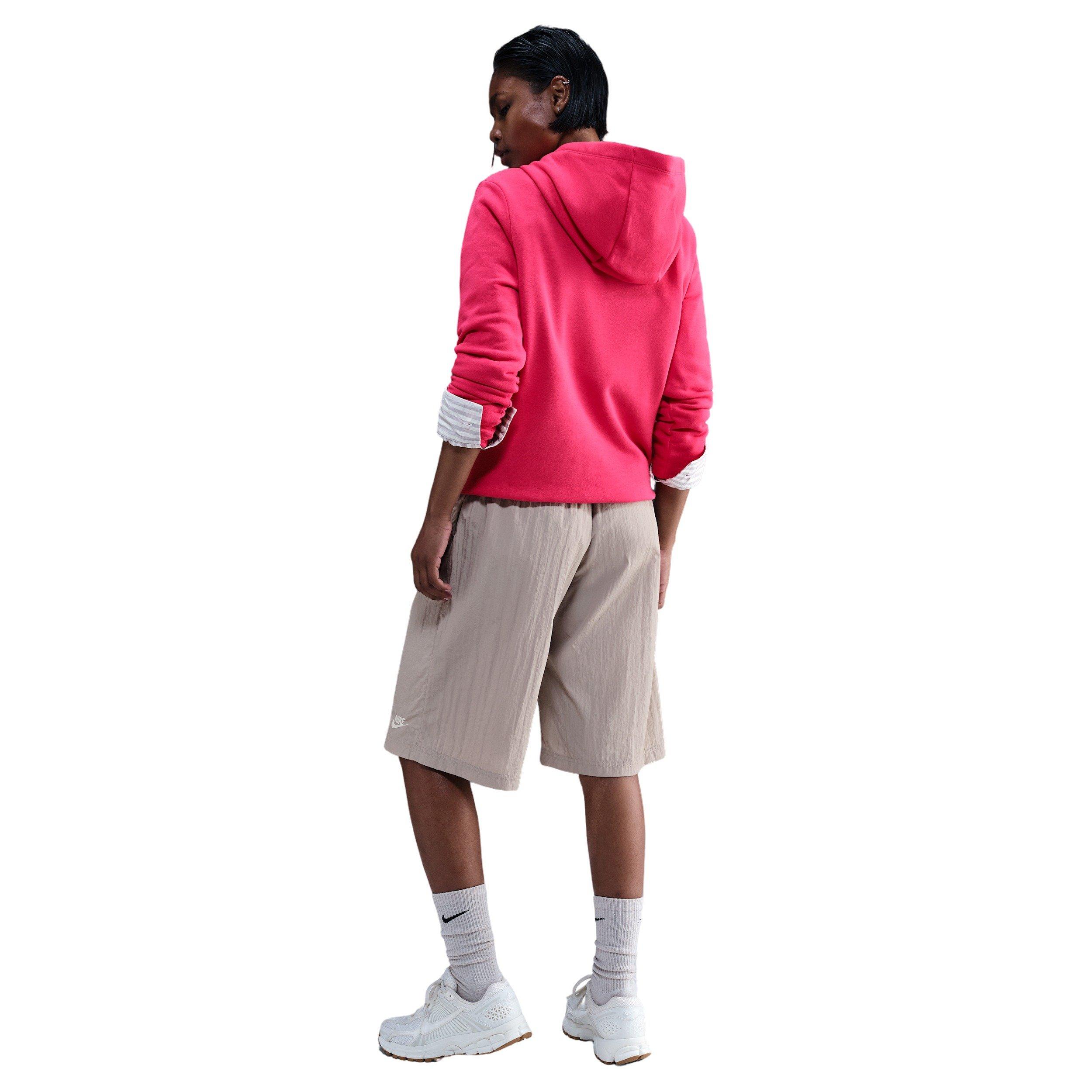 Nike Women's Sportswear Club Fleece Pullover Hoodie - Pink - PINK Thumbnail View 5