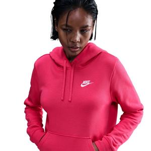Nike Women's Sportswear Club Fleece Pullover Hoodie -Pink