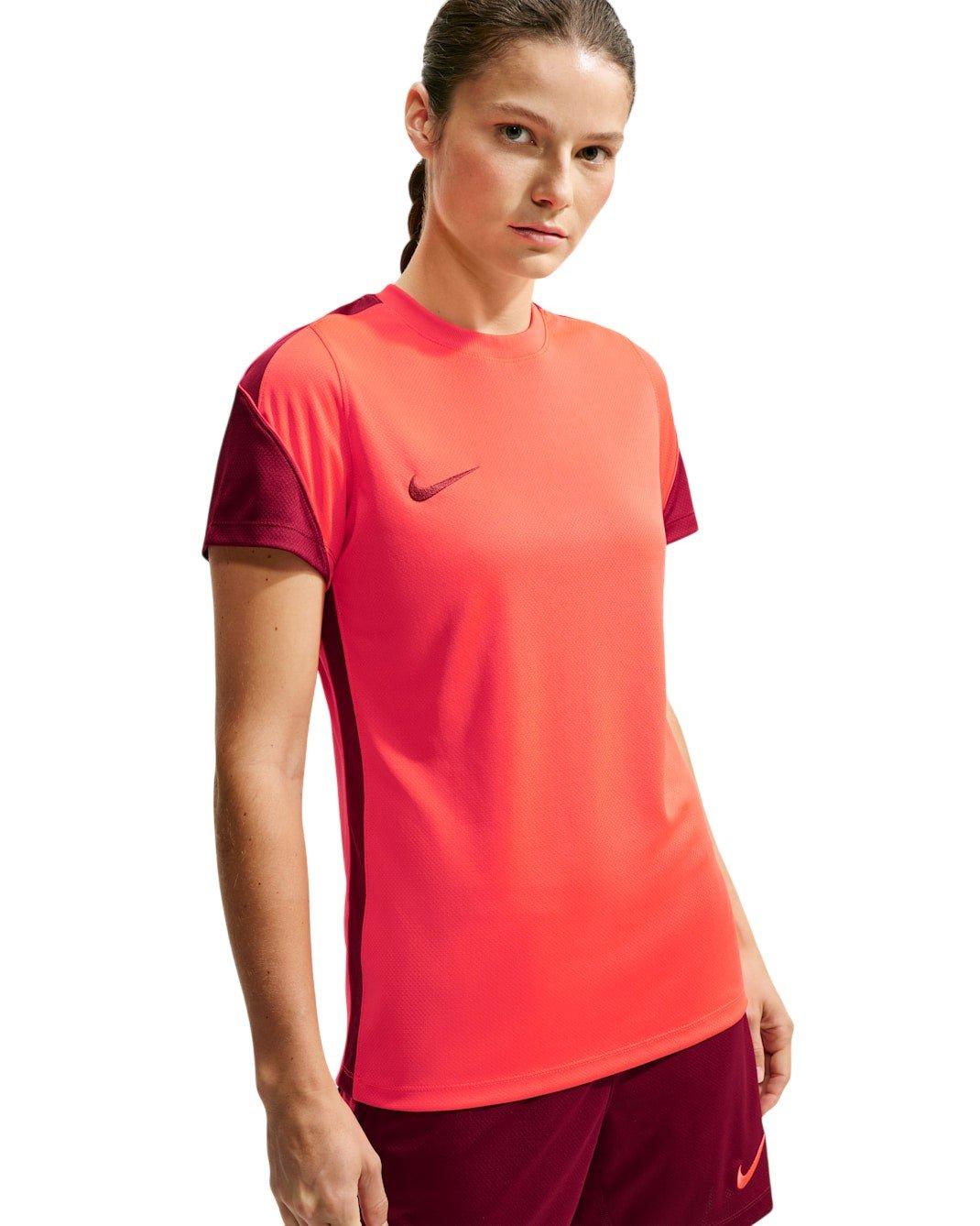 Nike Women's Strike Dri-FIT Soccer Short Sleeve Top - Bright Crimson - LIGHT CRIMSON Thumbnail View 3