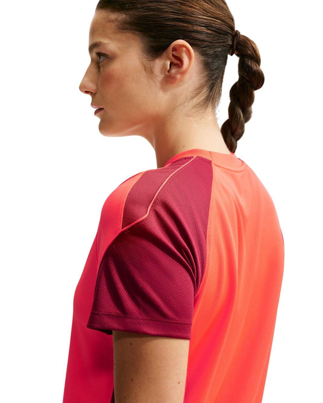 Nike Women's Strike Dri-FIT Soccer Short Sleeve Top - Bright Crimson - LIGHT CRIMSON Thumbnail View 4