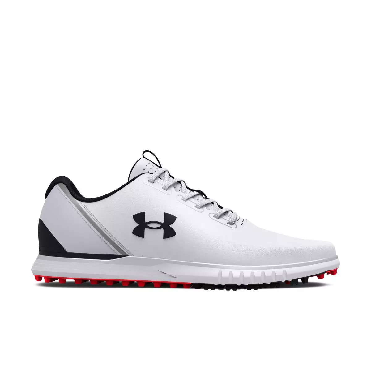 Under Armour Charged Medal Spikeless "White/Mod Grey" Men's Golf Shoe - WHITE/GREY