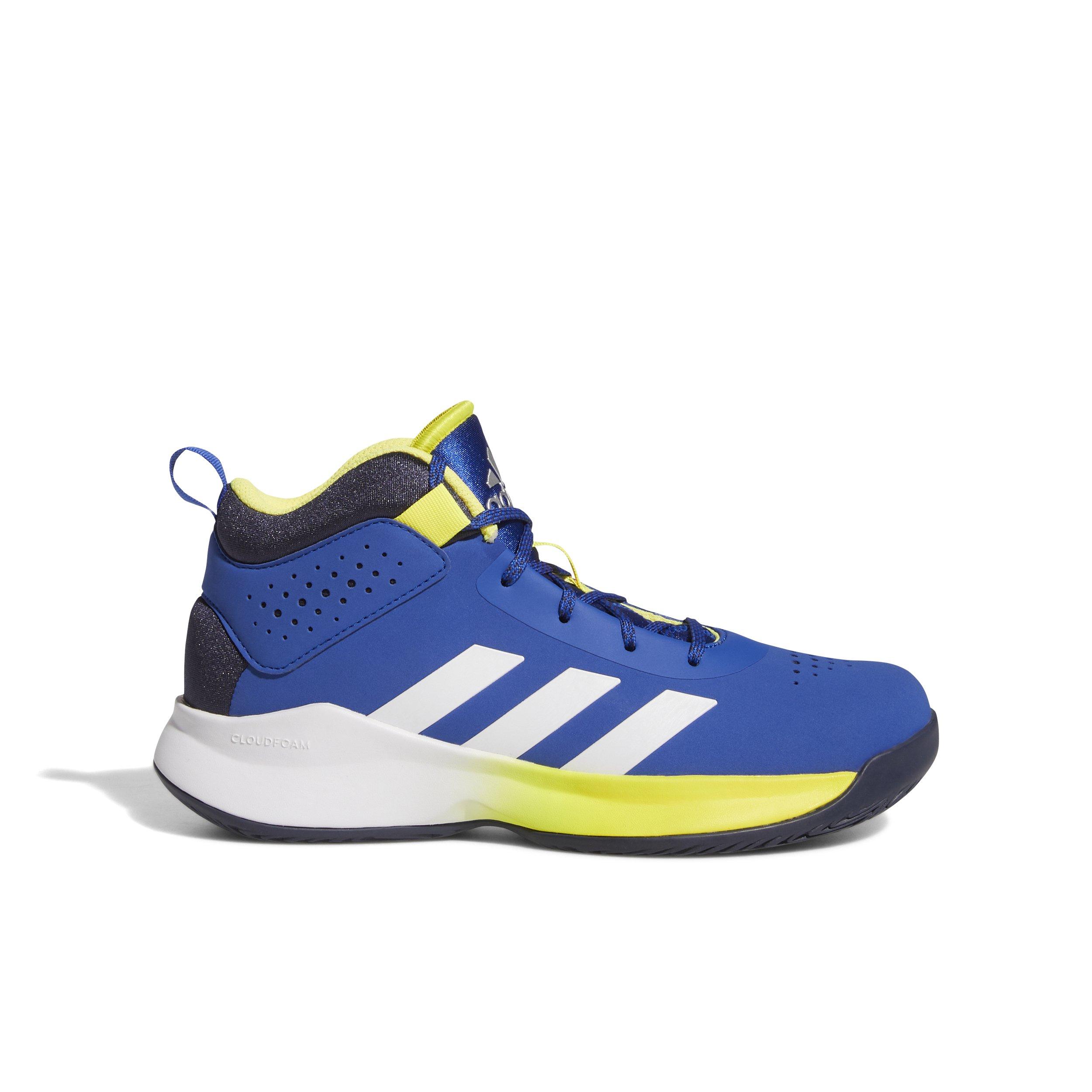 adidas Cross Em Up 5 K Wide "Team Royal Blue/Ftwr White/Sha Navy" Preschool Boys' Basketball Shoe - ROYAL/WHITE/NAVY Thumbnail View 1