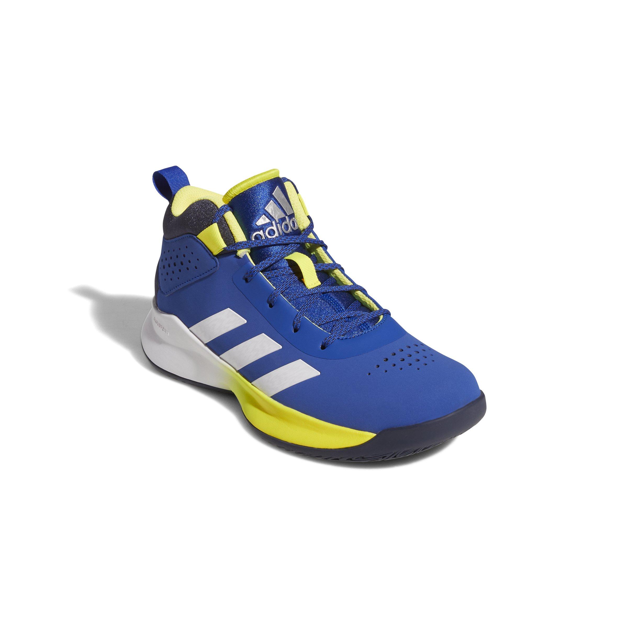 adidas Cross Em Up 5 K Wide "Team Royal Blue/Ftwr White/Sha Navy" Preschool Boys' Basketball Shoe - ROYAL/WHITE/NAVY Thumbnail View 3