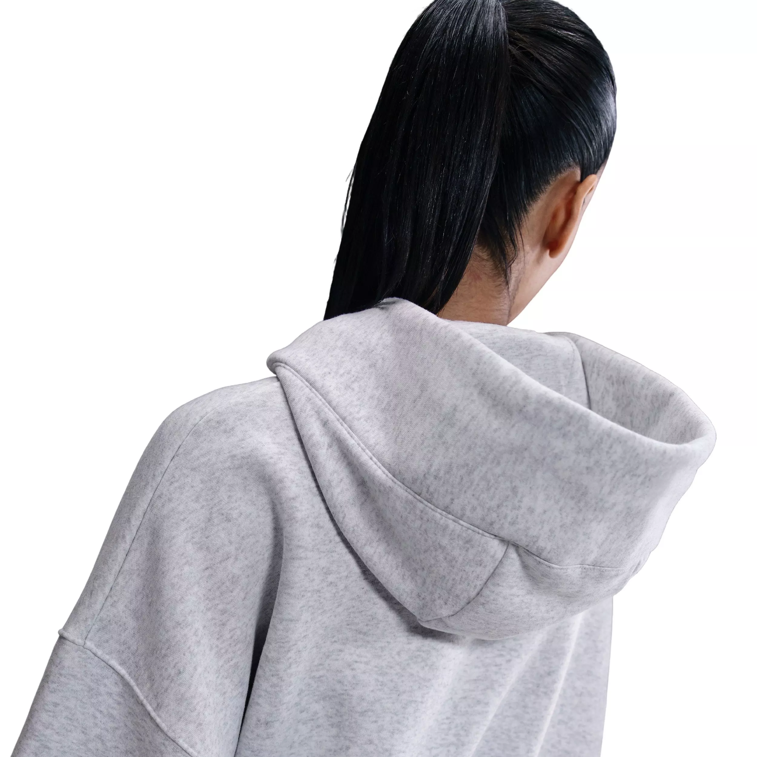 Nike Women's Sportswear Phoenix Fleece Over-Oversized Pullover Hoodie - Birch Heather - BIRCH HEATHER