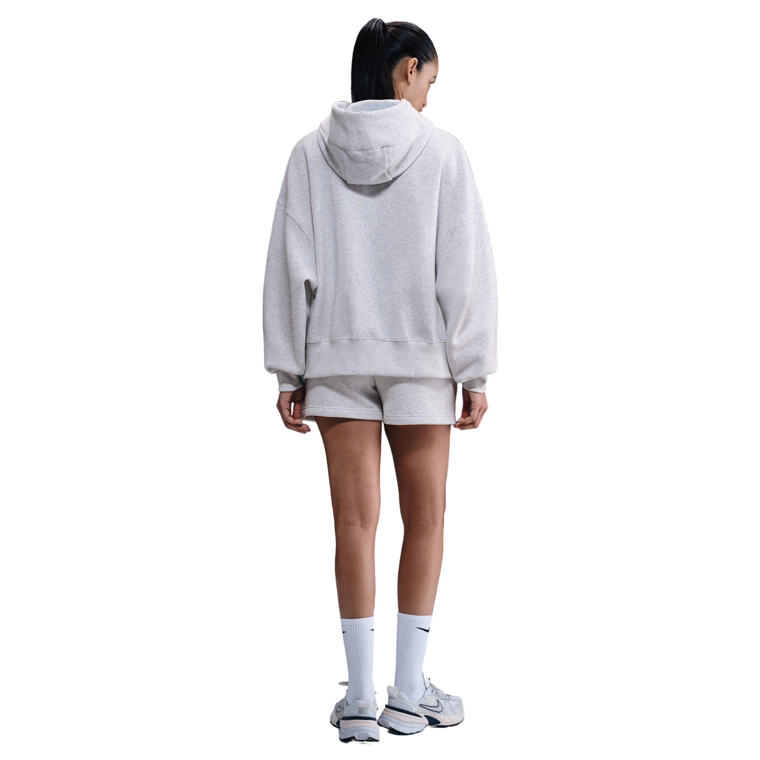 Nike Women's Sportswear Phoenix Fleece Over-Oversized Pullover Hoodie - Birch Heather - BIRCH HEATHER Thumbnail View 5