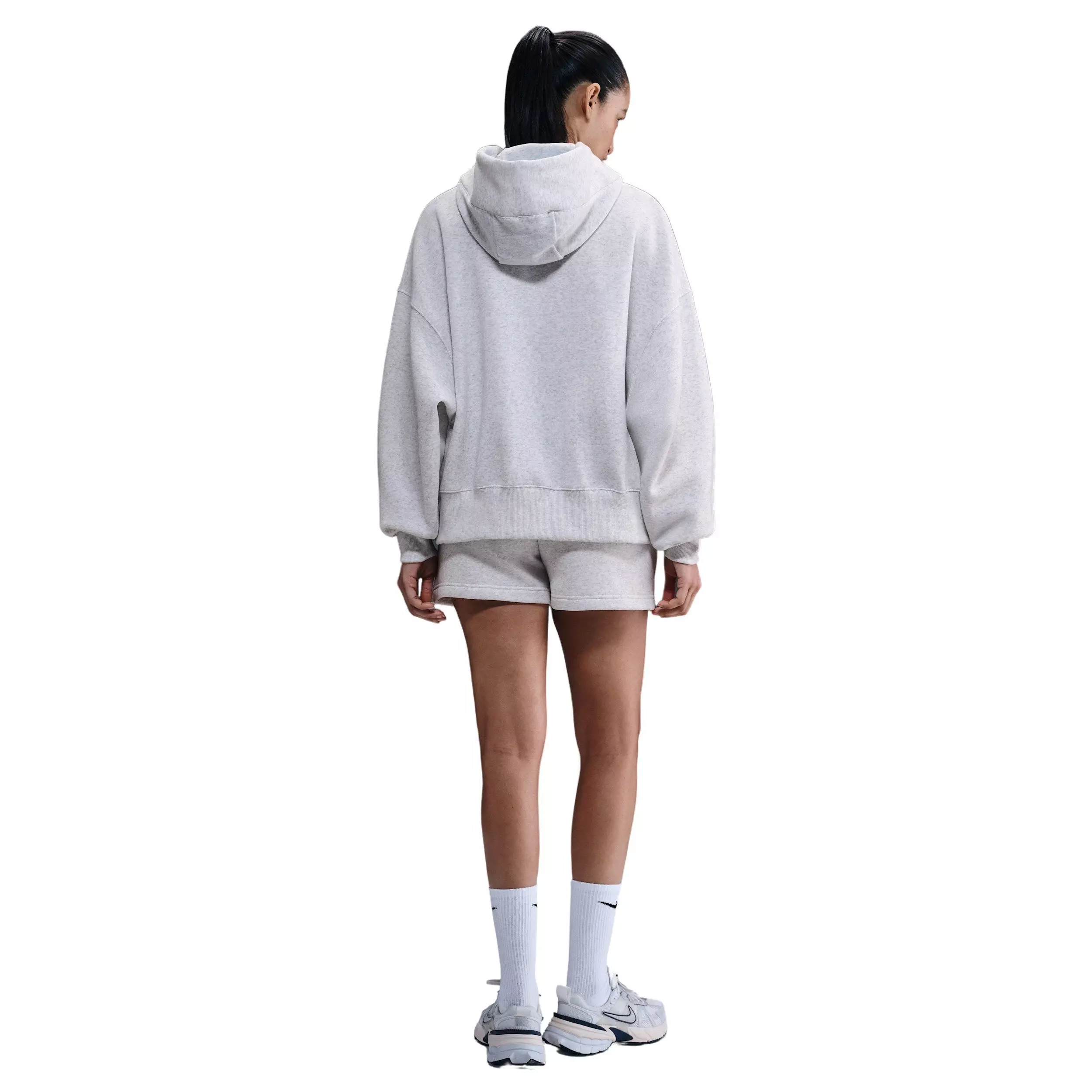 Nike Women's Sportswear Phoenix Fleece Over-Oversized Pullover Hoodie - Birch Heather - BIRCH HEATHER