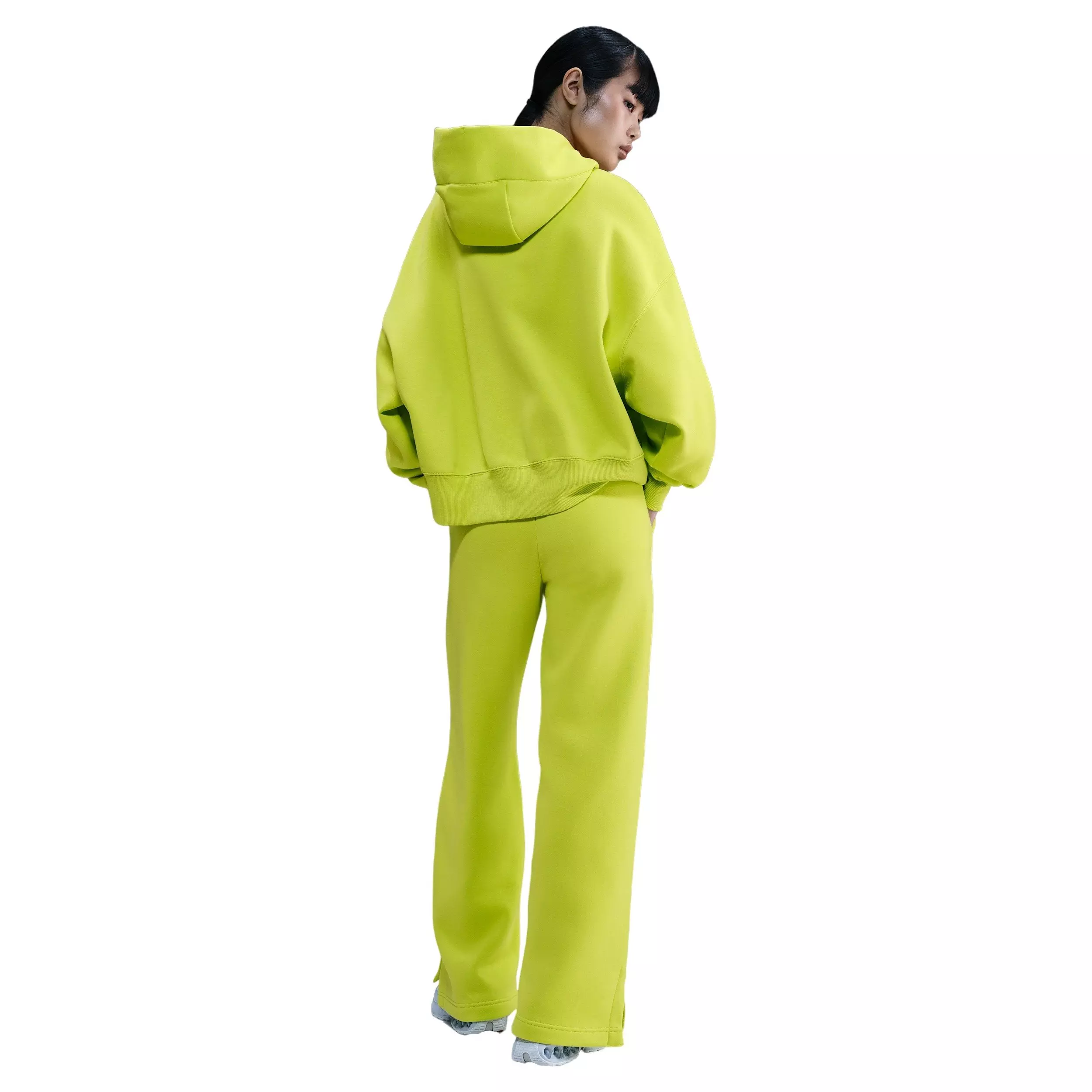 Nike Women's Sportswear Phoenix Fleece Over-Oversized Pullover Hoodie -Cyber Green - CYBER GREEN