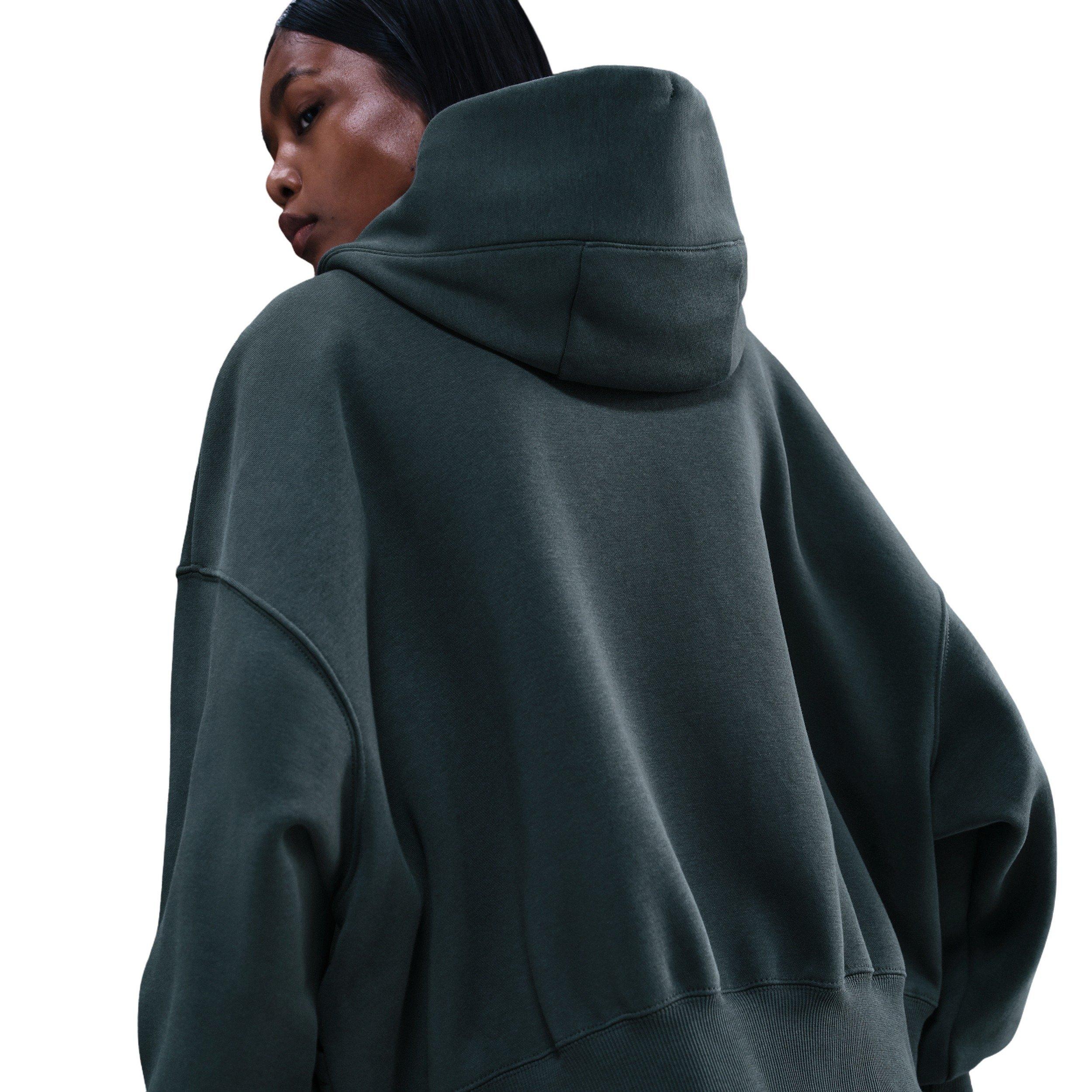 Nike Women's Sportswear Phoenix Fleece Over-Oversized Pullover Hoodie - Seaweed Green - SEAWEED GREEN Thumbnail View 2