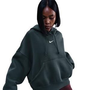 Nike Women's Sportswear Phoenix Fleece Over-Oversized Pullover Hoodie -Seaweed Green